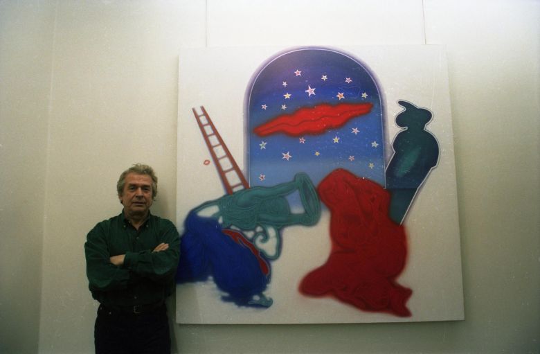 Malt427002 Mustafa Altıntaş, <i>Saraydan Kız Kaçırma - Mozart</i> sergisinde, Mine Sanat Galerisi, İstanbul, 1998 