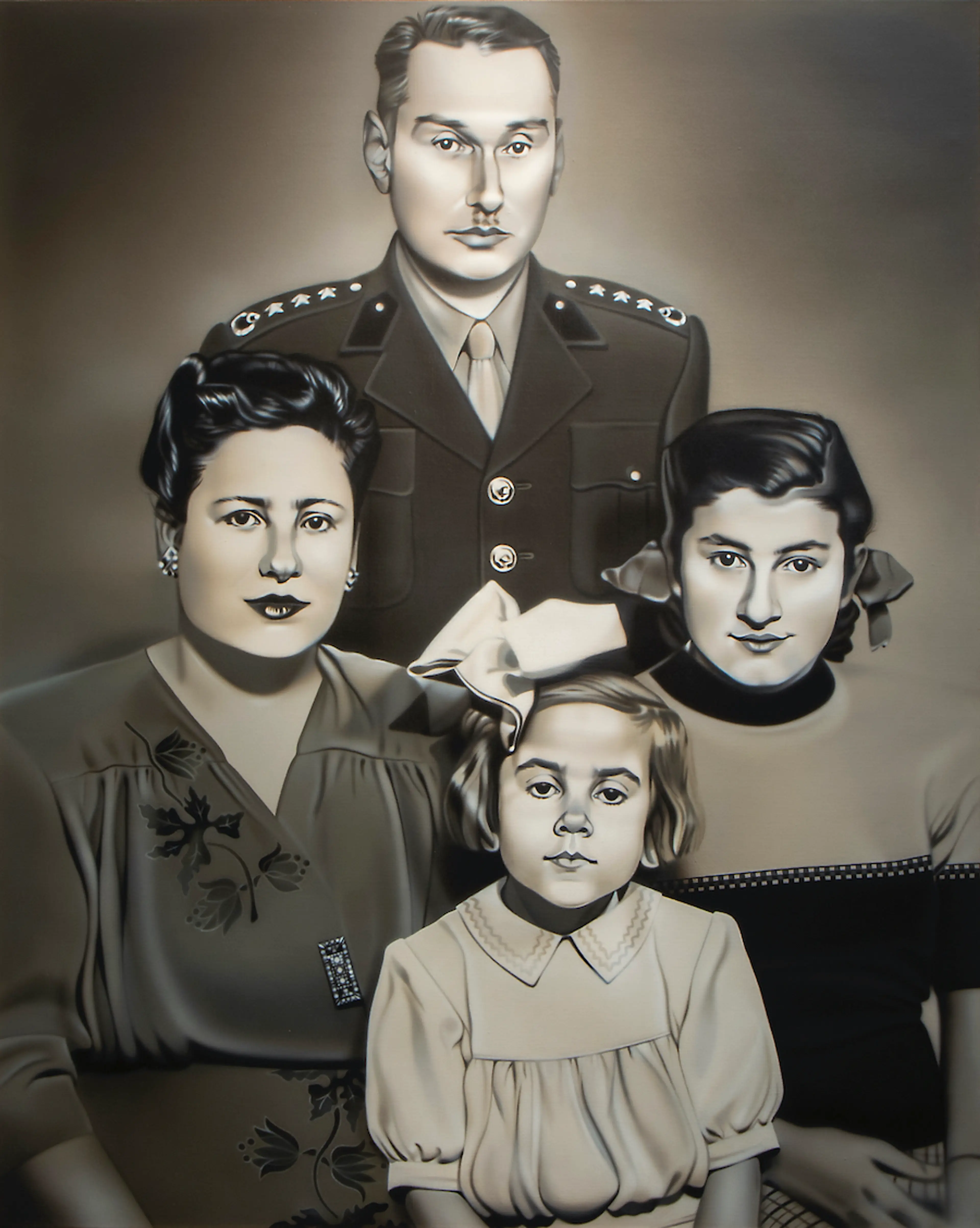 Nur Koçak, Annem, Babam, Ablam ve Ben 1 , 1980-1983 Fotoğraf: Mustafa Hazneci, SALT