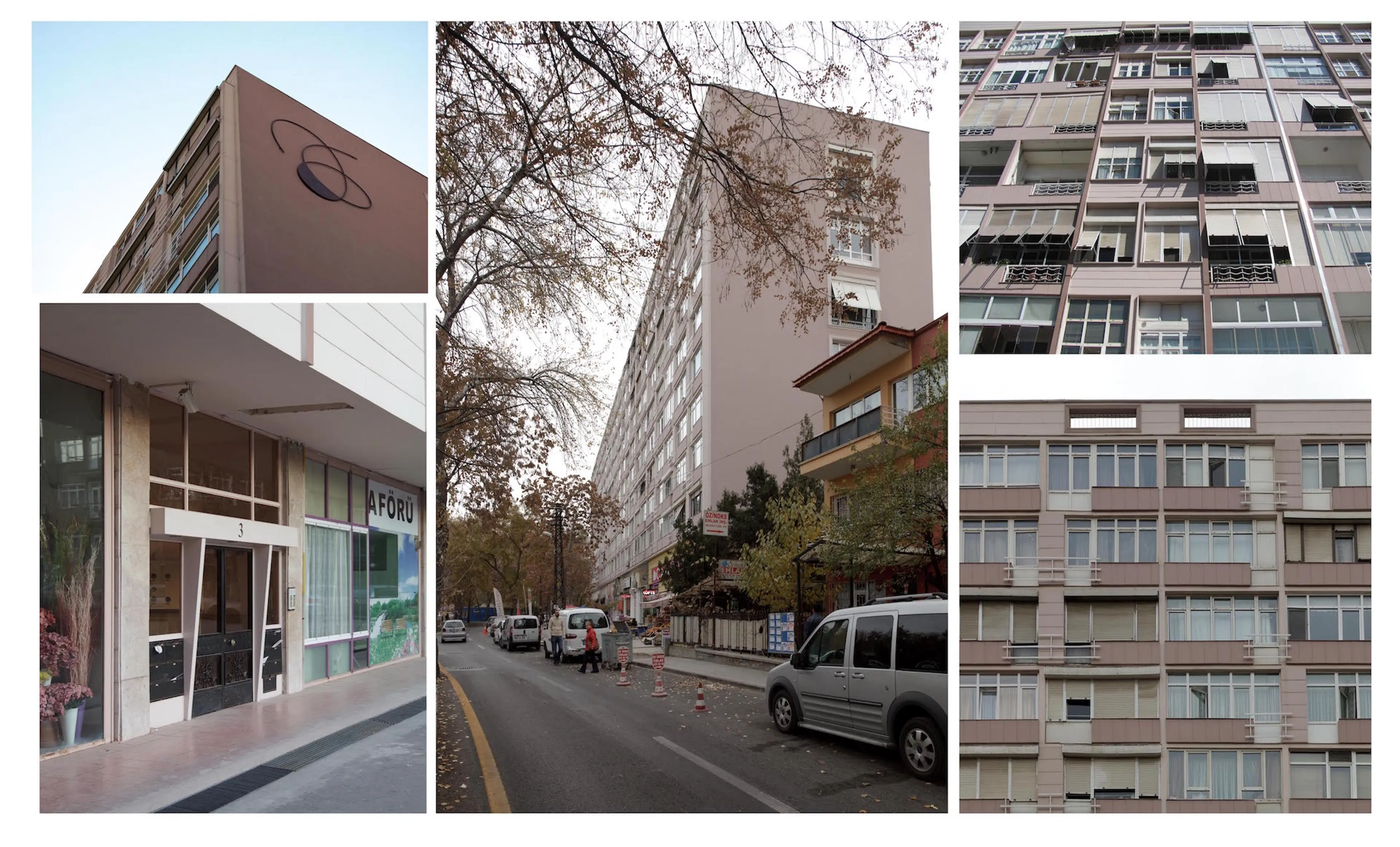96’lar Apartmanı, Ankara (Architect: Arman Güran, 1957) Photograph: Metehan Özcan, 2015 Archive: Civil Architectural Memory in Ankara 1930-1980