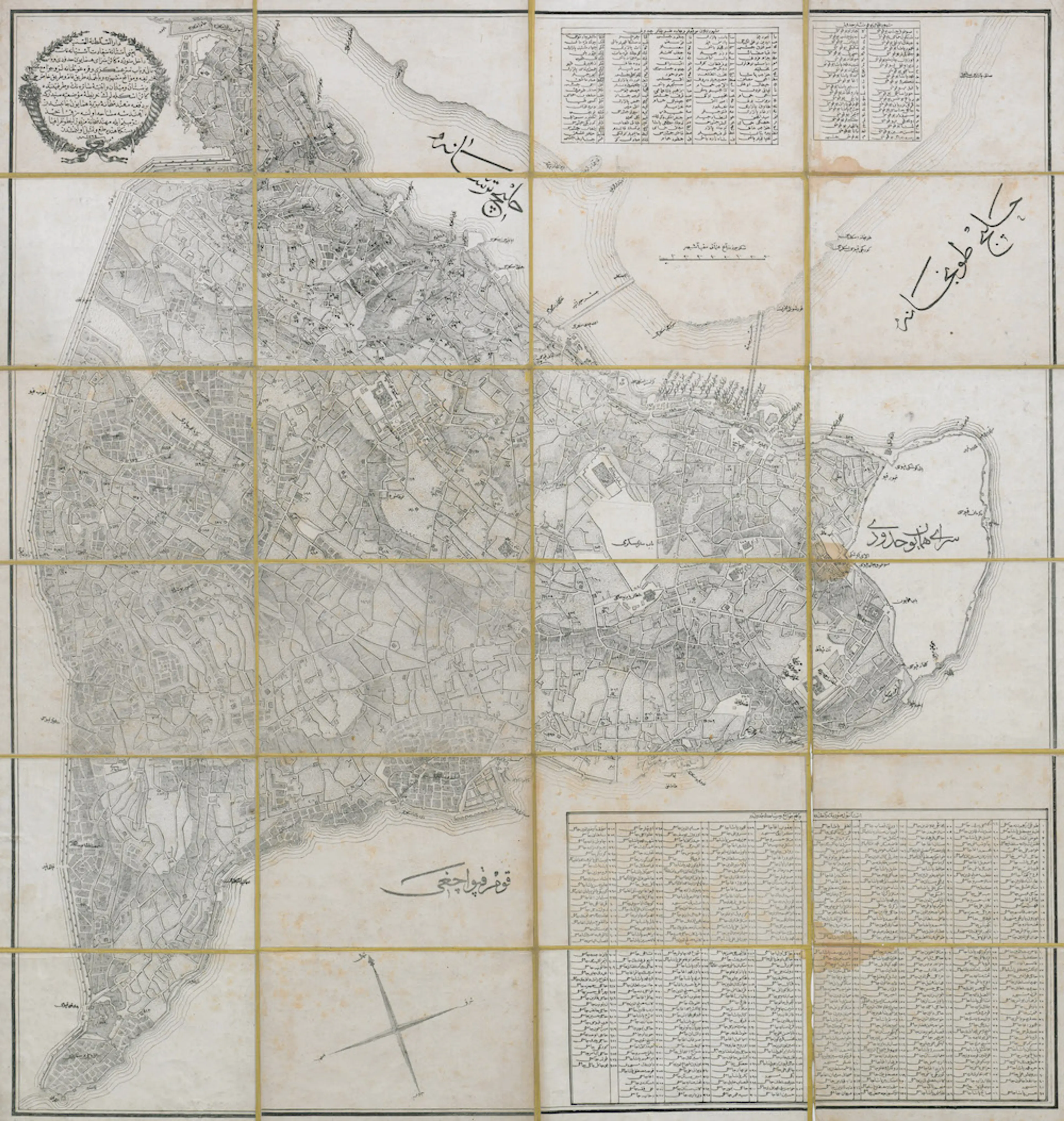 Istanbul map, 1847 Published by Mühendishâne-i Berrî-i Hümâyûn [Imperial School of Military Engineering] SALT Research