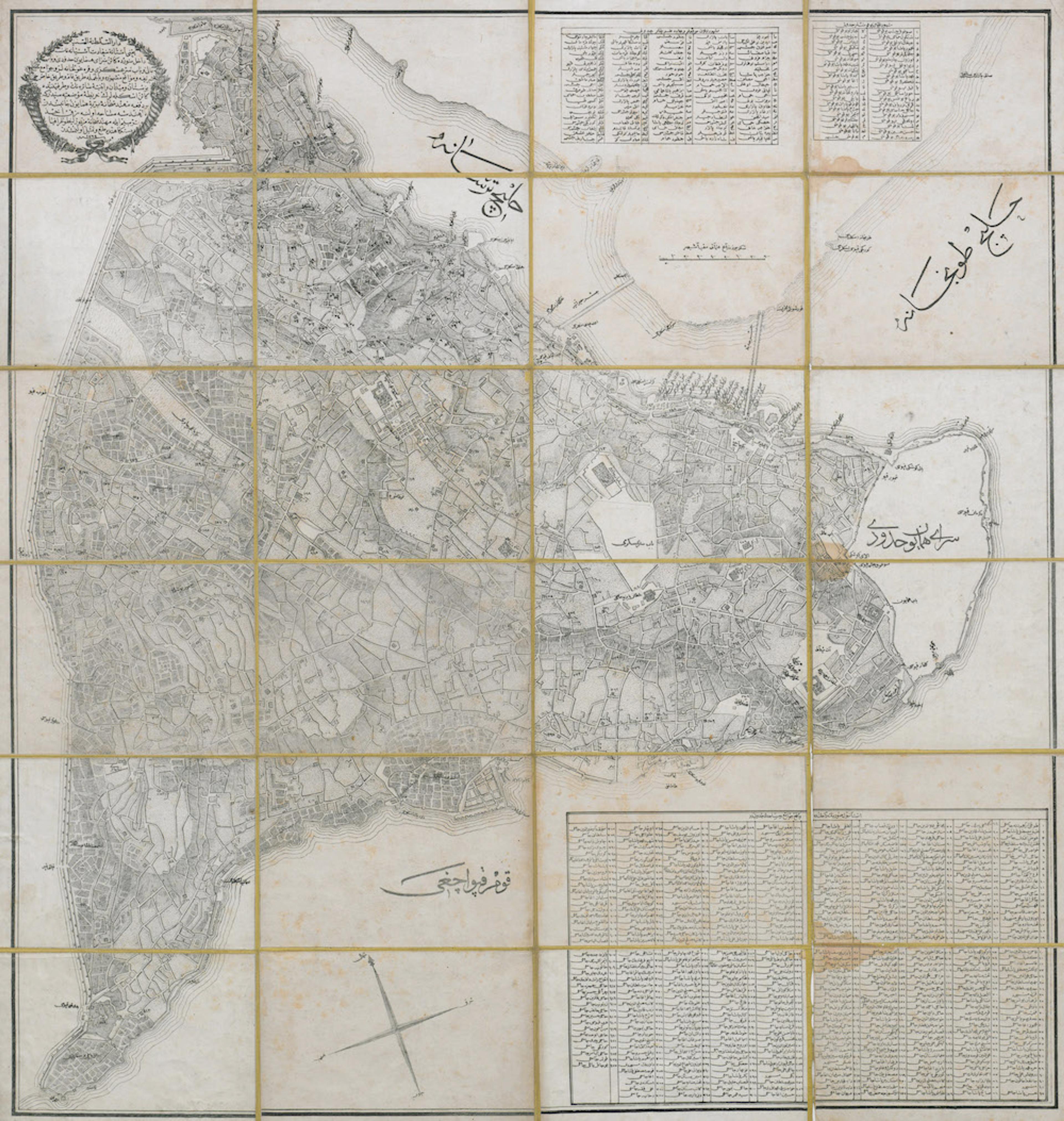 1847 tarihli İstanbul haritası Baskı: Mühendishâne-i Berrî-i Hümâyûn SALT Araştırma