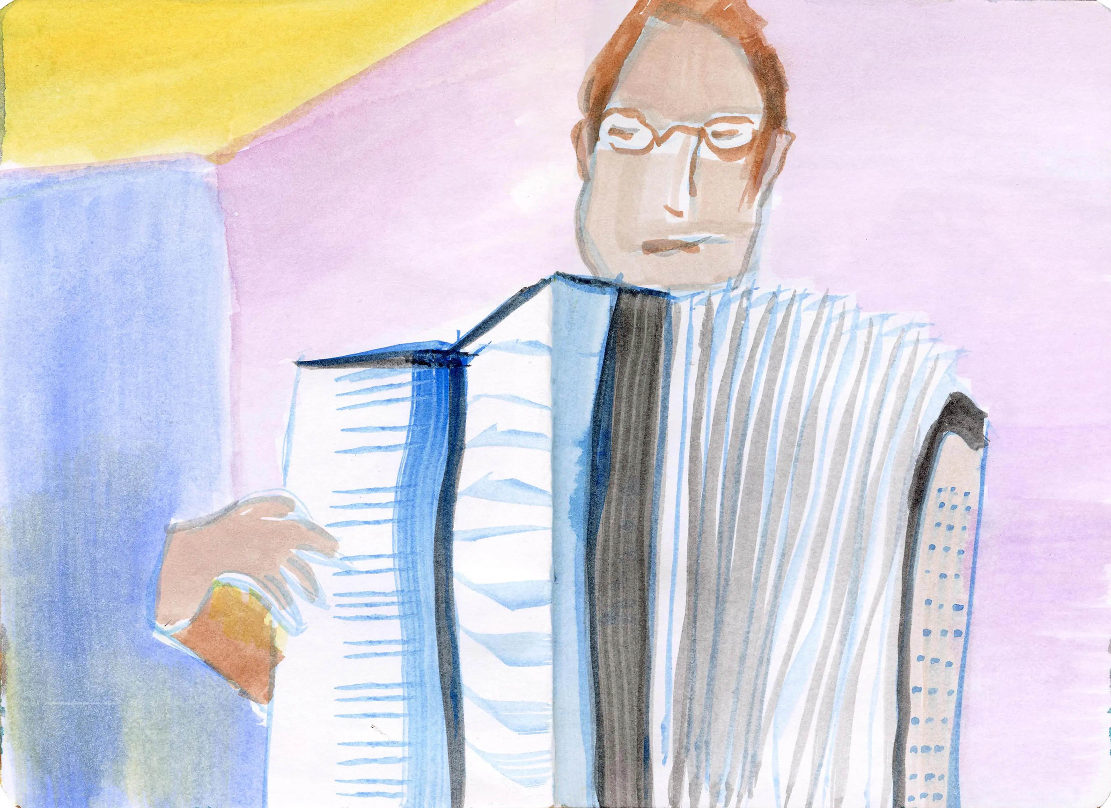 Watercolor from Güneş Terkol’s sketchbook