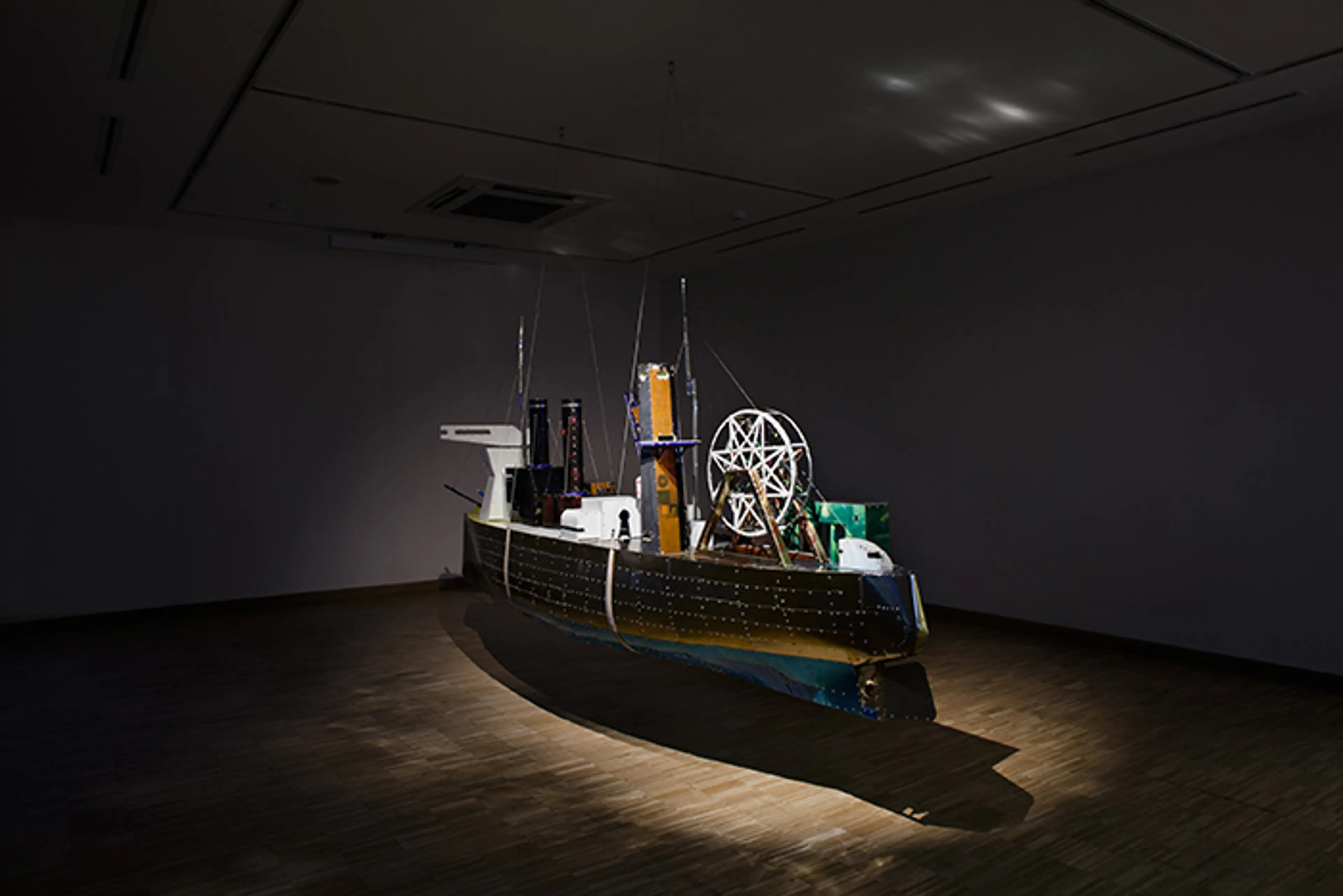 Antonio Cosentino, Escape from Marmara Sea: The Stelyanos Hrisopulos , 2013 Photo: Cemil Batur Gökçeer (SALT Ulus, 2015)