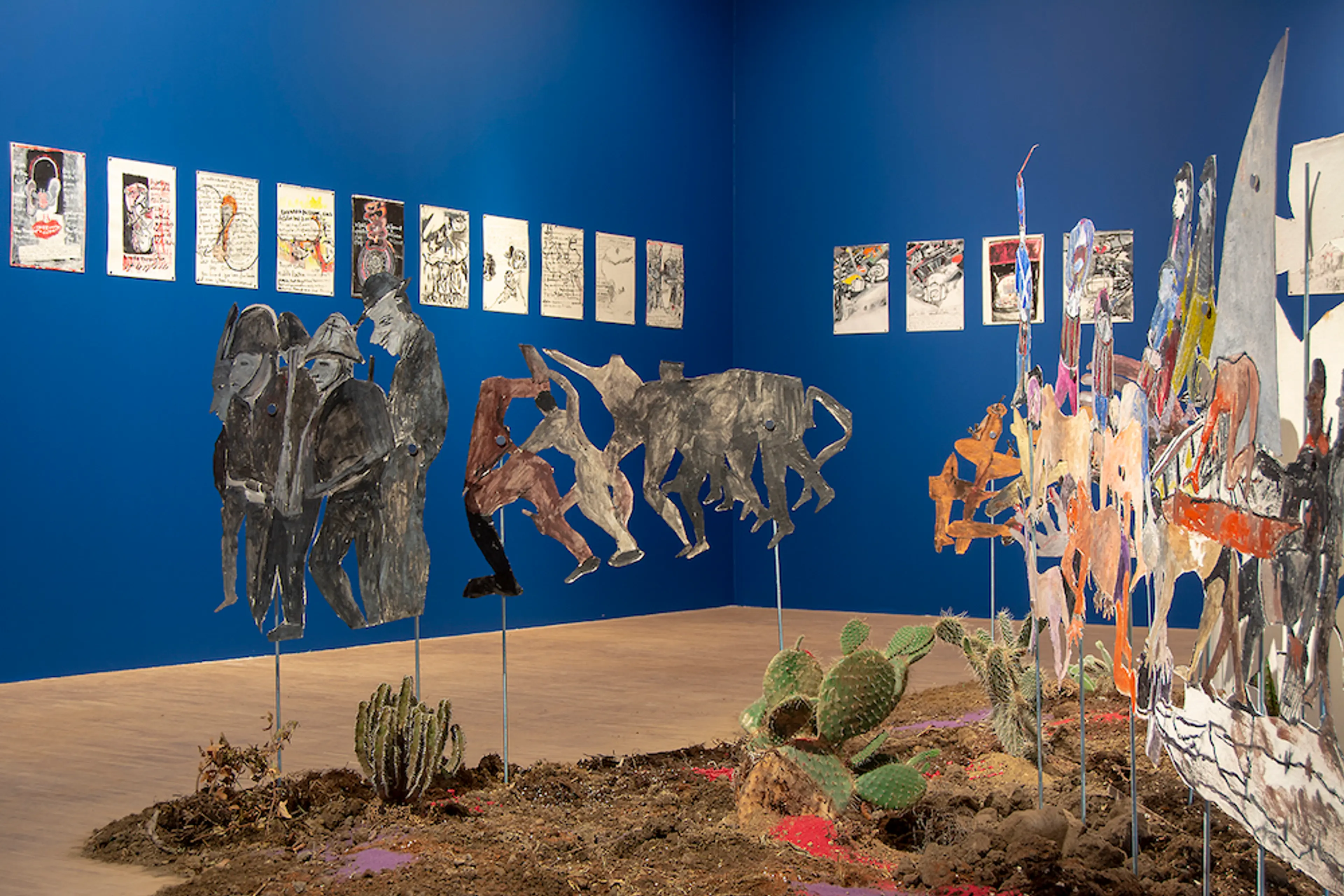 Anna Boghiguian, How Minds Are Made [Akla Giden Yollar] (detay), 2010-2011 Evrenin Titreşen Işıkları , SALT Beyoğlu Fotoğraf: Mustafa Hazneci, Eylül 2018