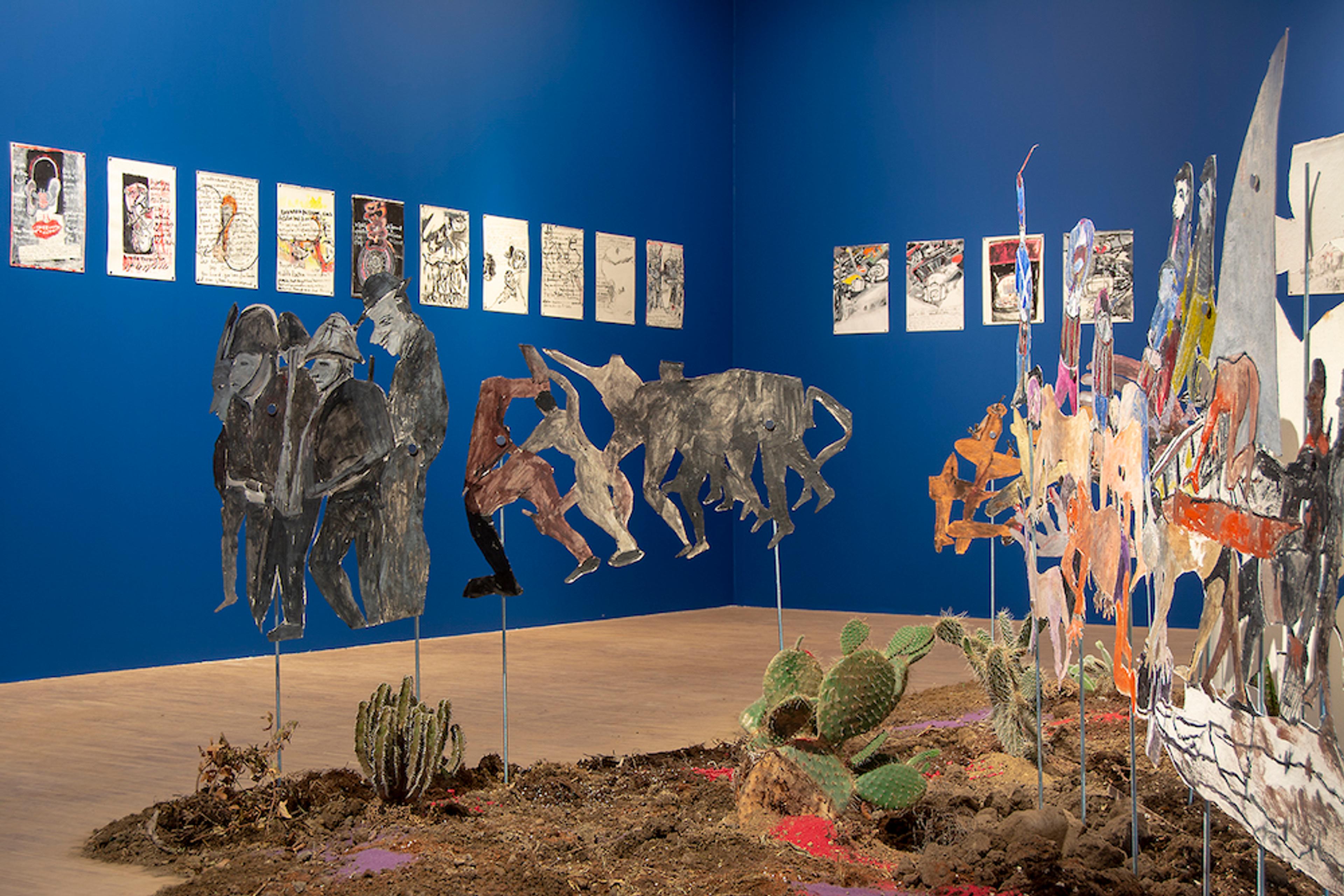 Anna Boghiguian, How Minds Are Made [Akla Giden Yollar] (detay), 2010-2011 Evrenin Titreşen Işıkları , SALT Beyoğlu Fotoğraf: Mustafa Hazneci, Eylül 2018