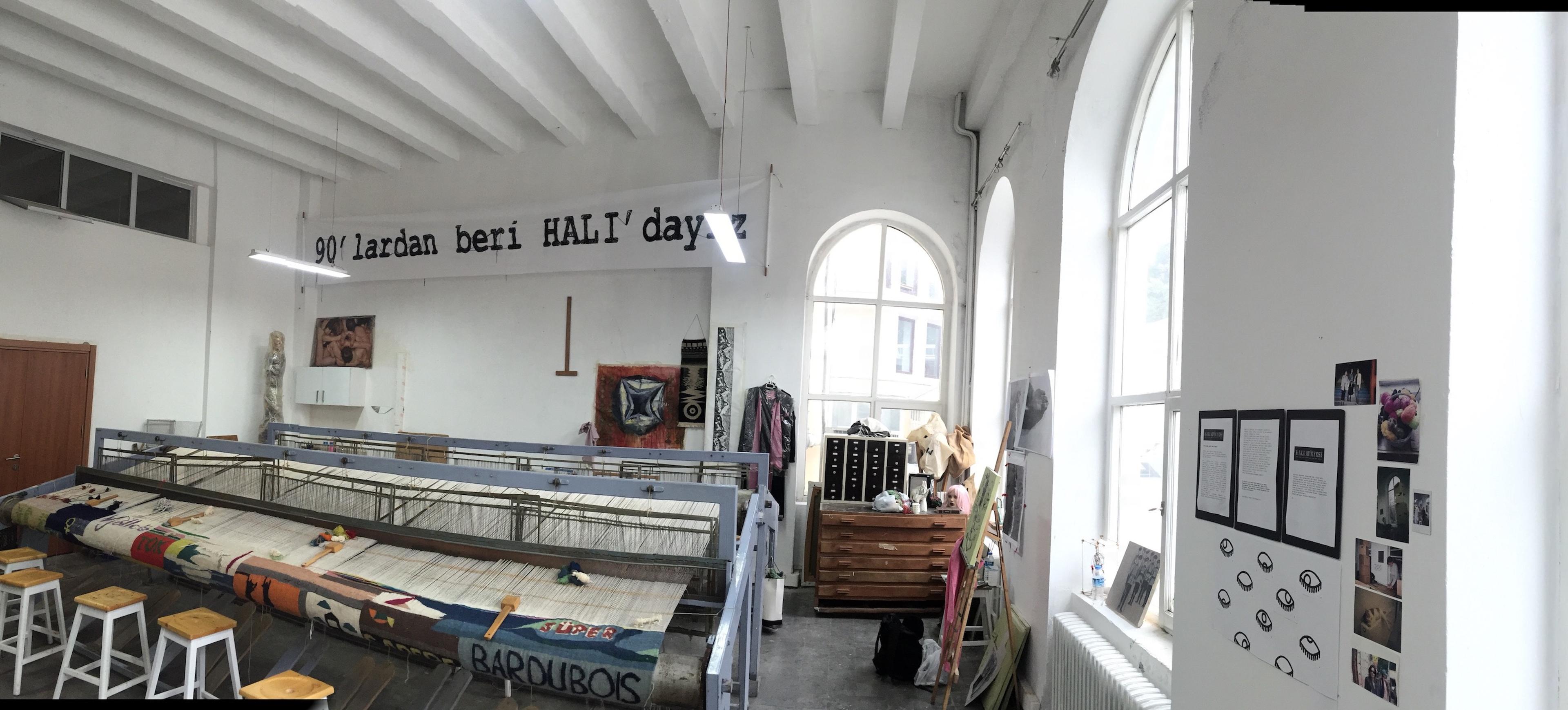 Halı Atölyesi [Carpet Workshop], Mimar Sinan Fine Arts University, Istanbul Photo: Gülçin Aksoy, 2016