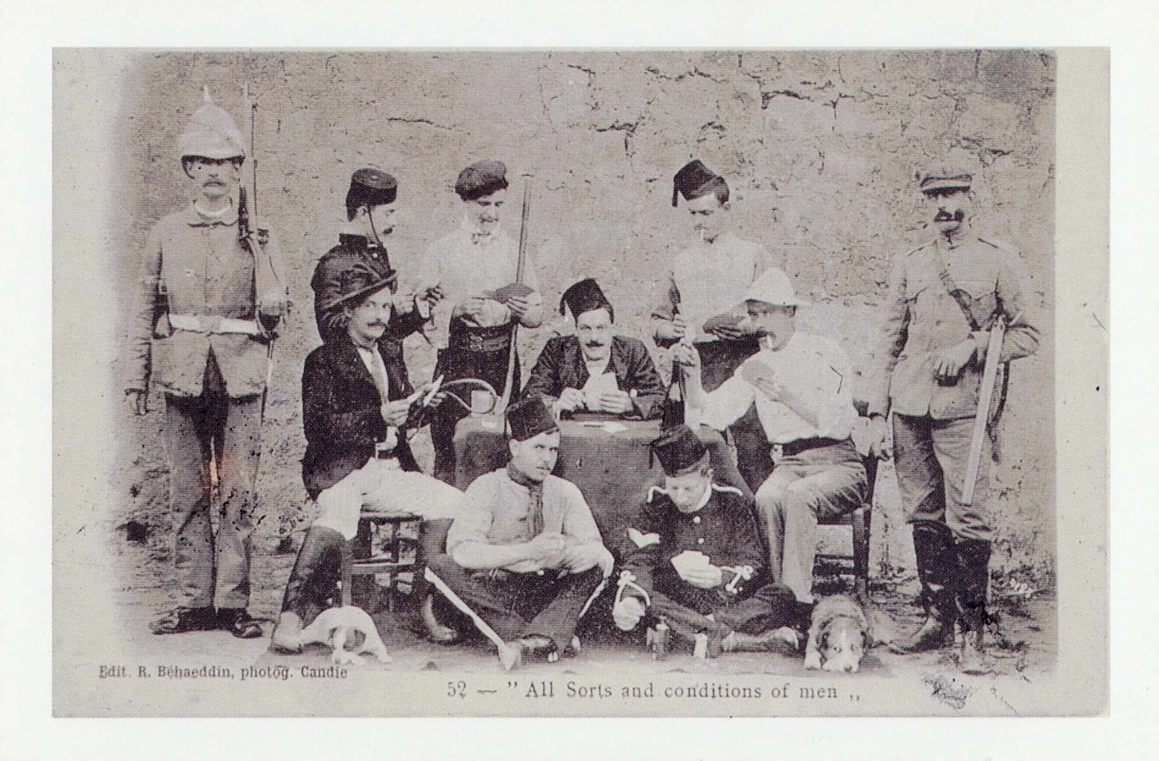 Çeşitli kıyafetleriyle adalı erkekler, Girit SALT Araştırma, Fotoğraf Arşivi