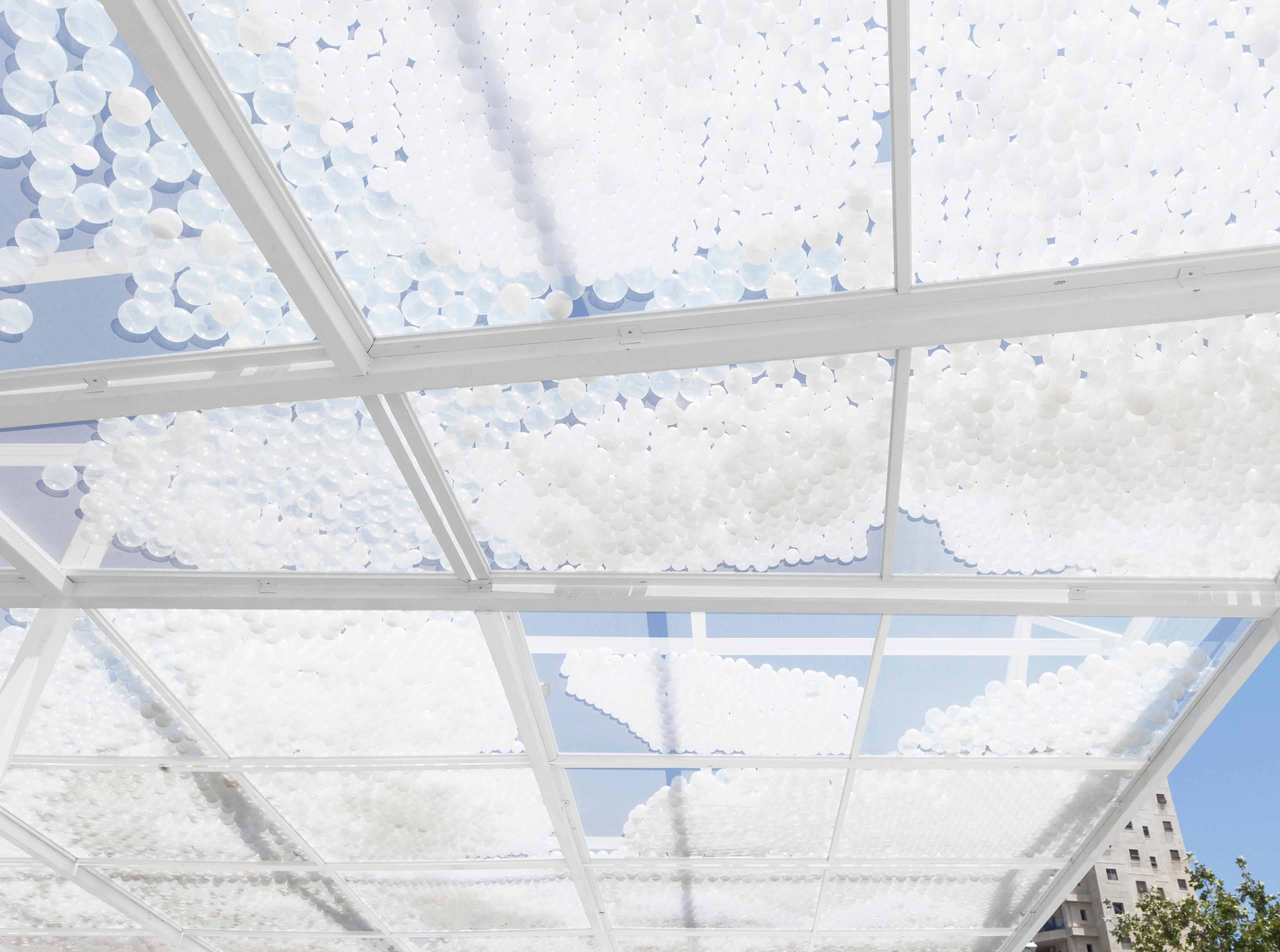 Cloud Seeding plaza pavilyonu, İsrail, 2015 ©Aviad Bar Ness