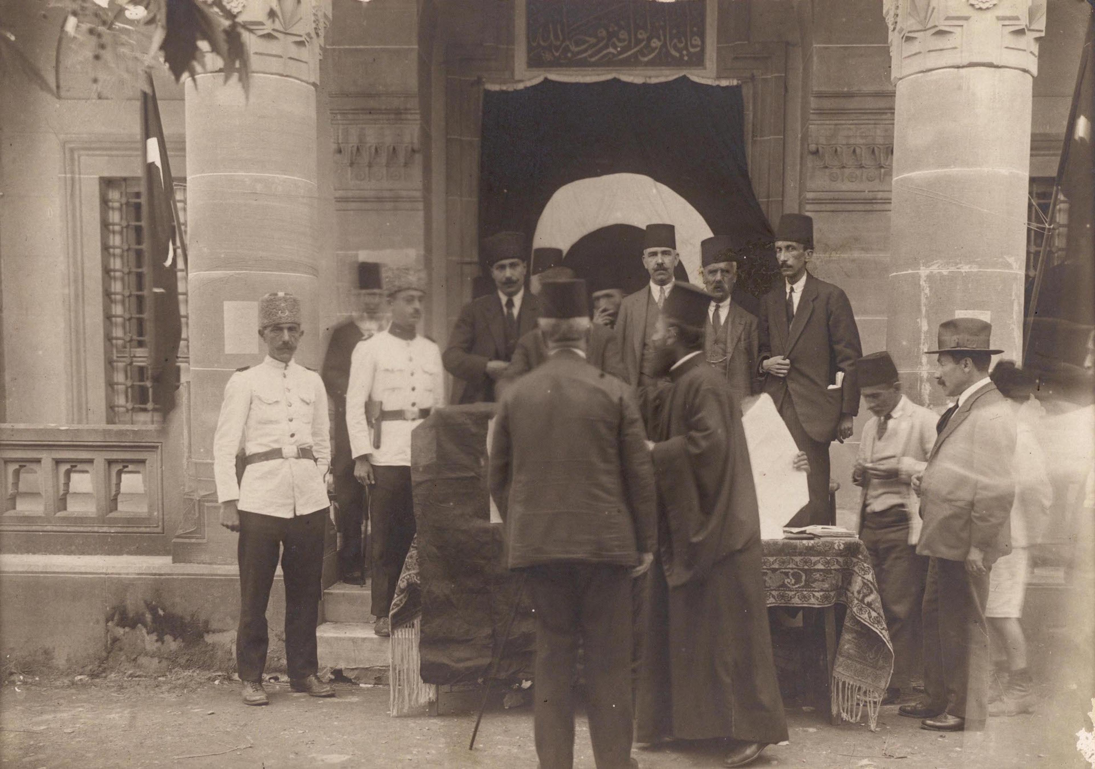 1924 by-election, Bebek Mosque courtyard in Istanbul SALT Research, Photograph Archive