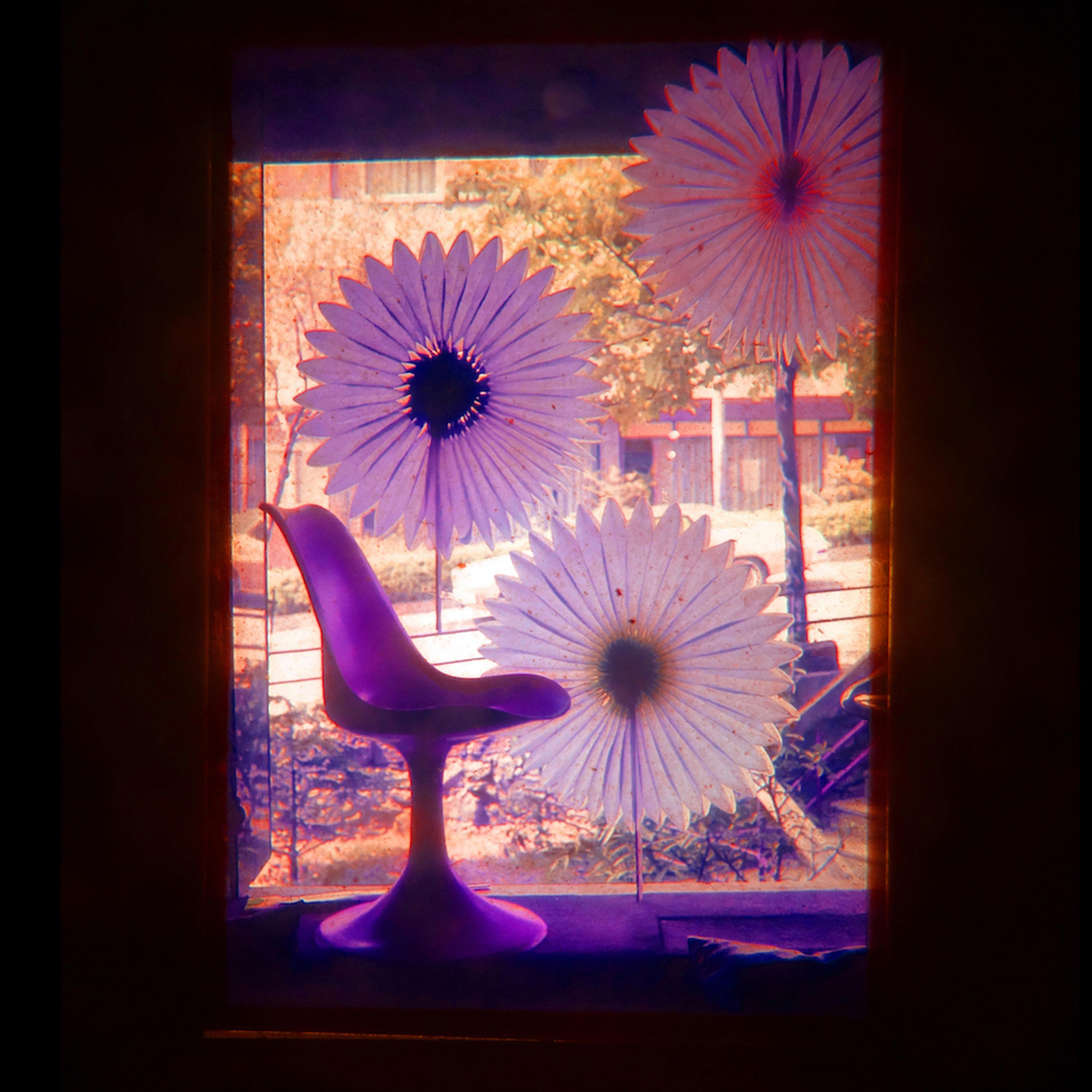 Bell foot chair designed by Yılmaz Zenger, BEZDEN store window, Nişantaşı, Istanbul, the 1970s