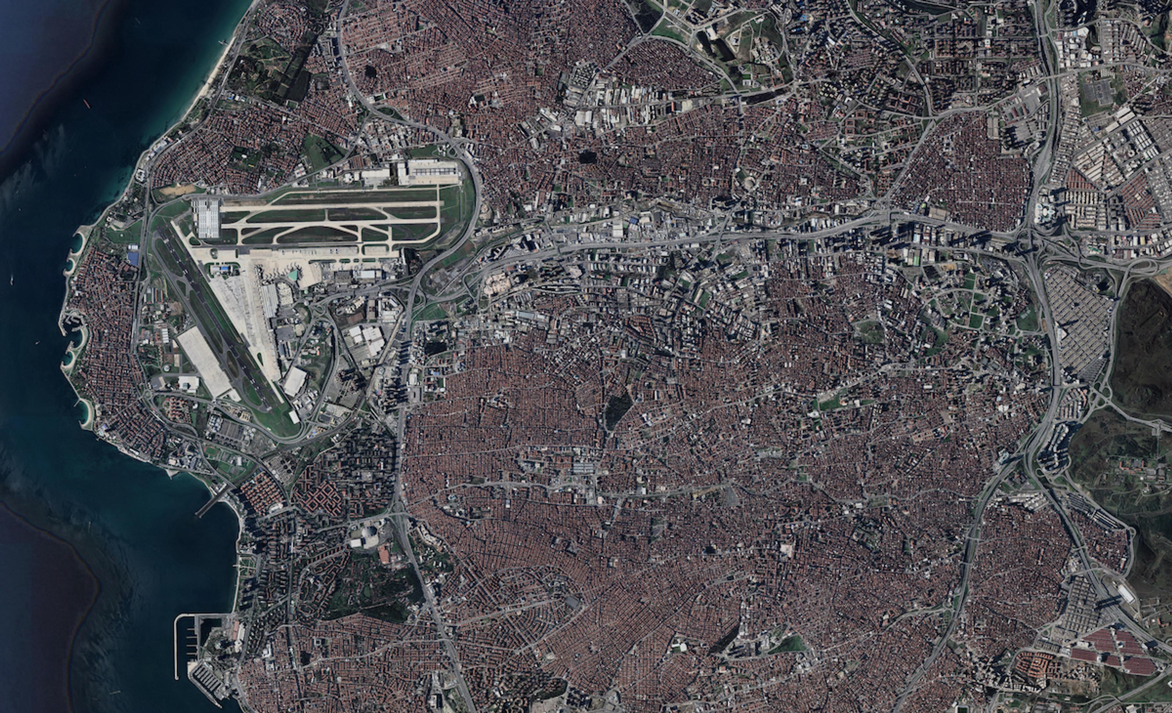 Istanbul Satellite Image, Google Maps
