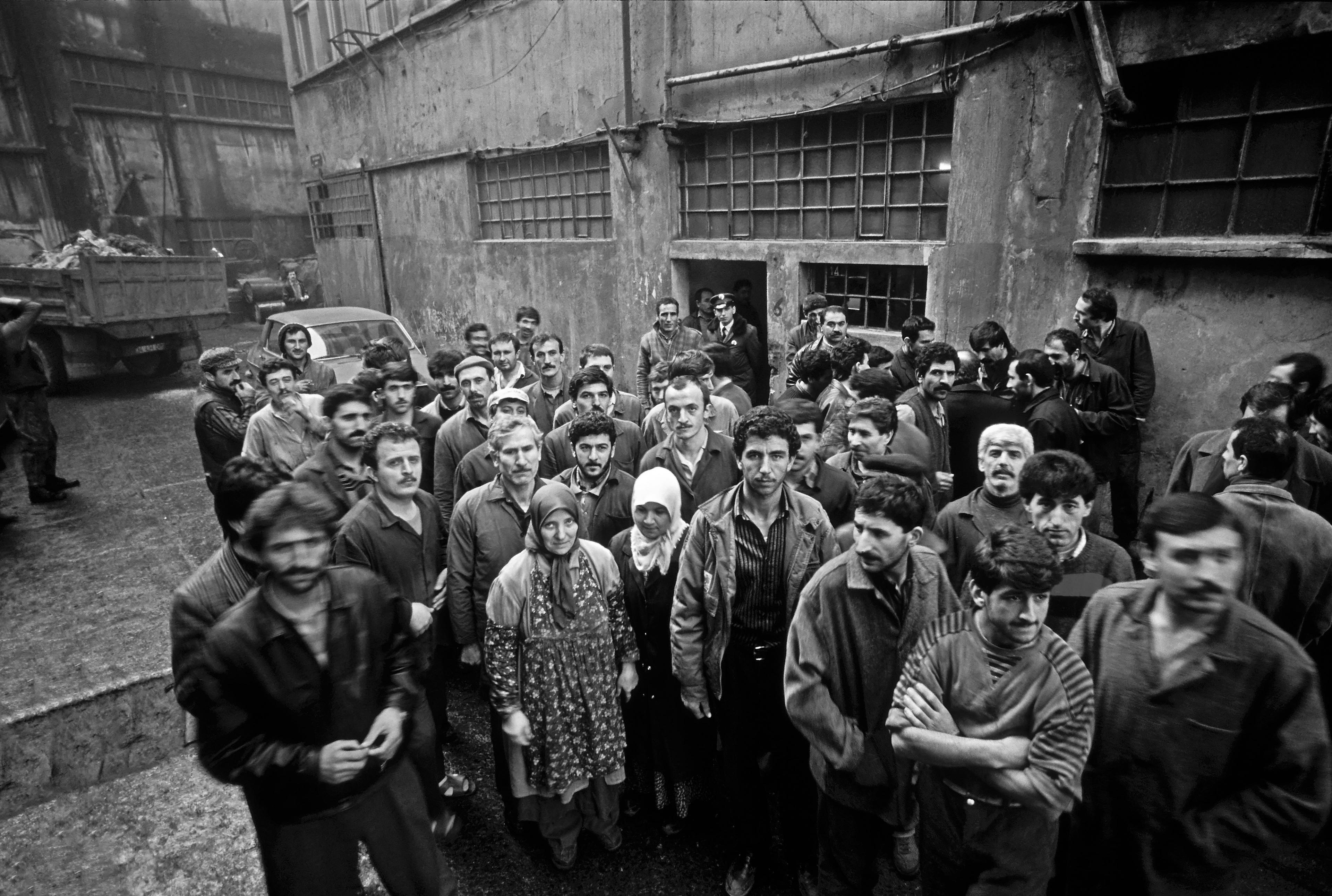 Kazlıçeşme’de deri işçilerinin grevi, İstanbul, 1987 Salt Araştırma, Ali Öz Arşivi