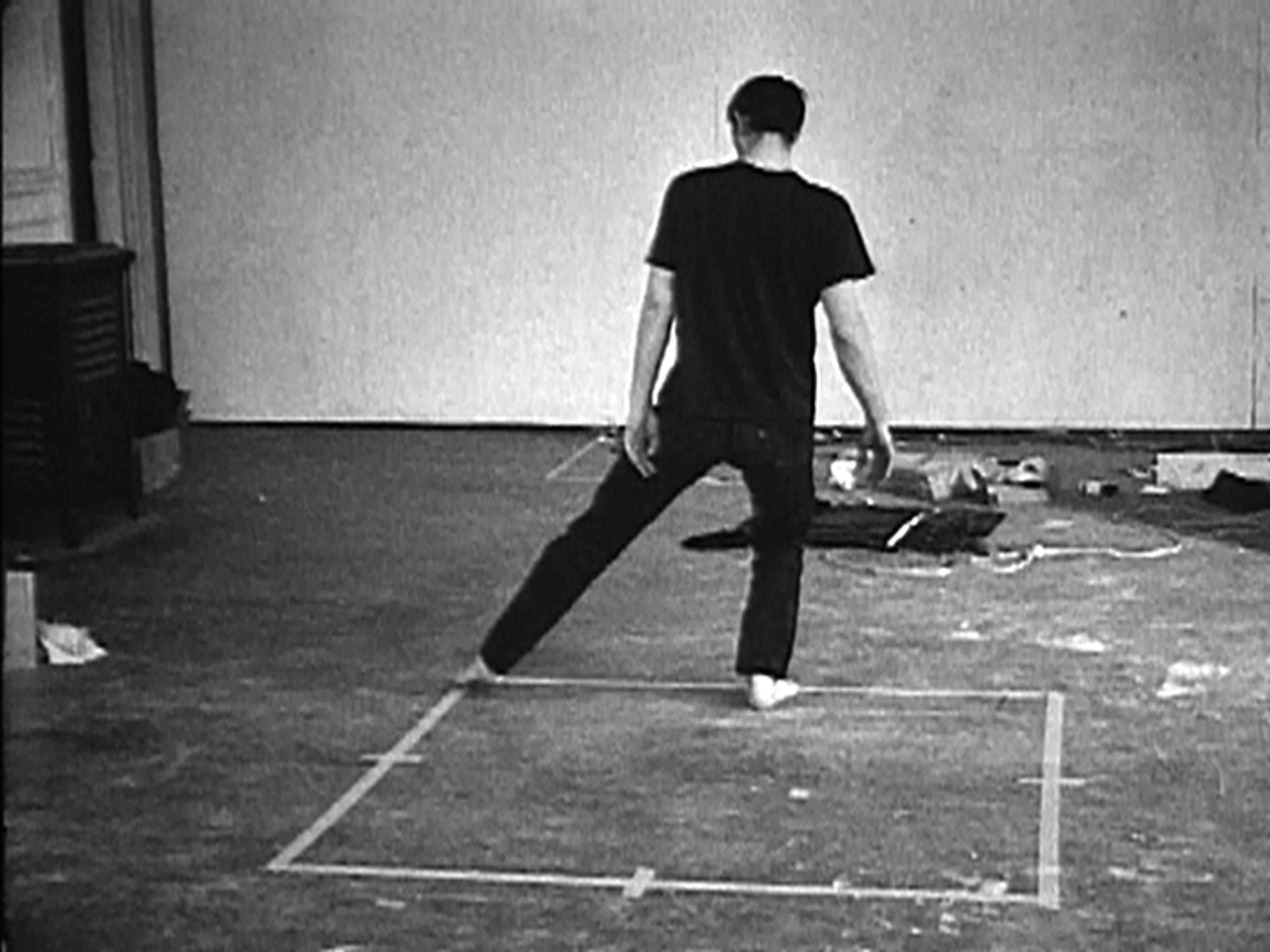 Bruce Nauman. Dance or Exercise on the Perimeter of a Square (Square Dance) , 1967-1968. Courtesy Electronic Arts Intermix (EAI)