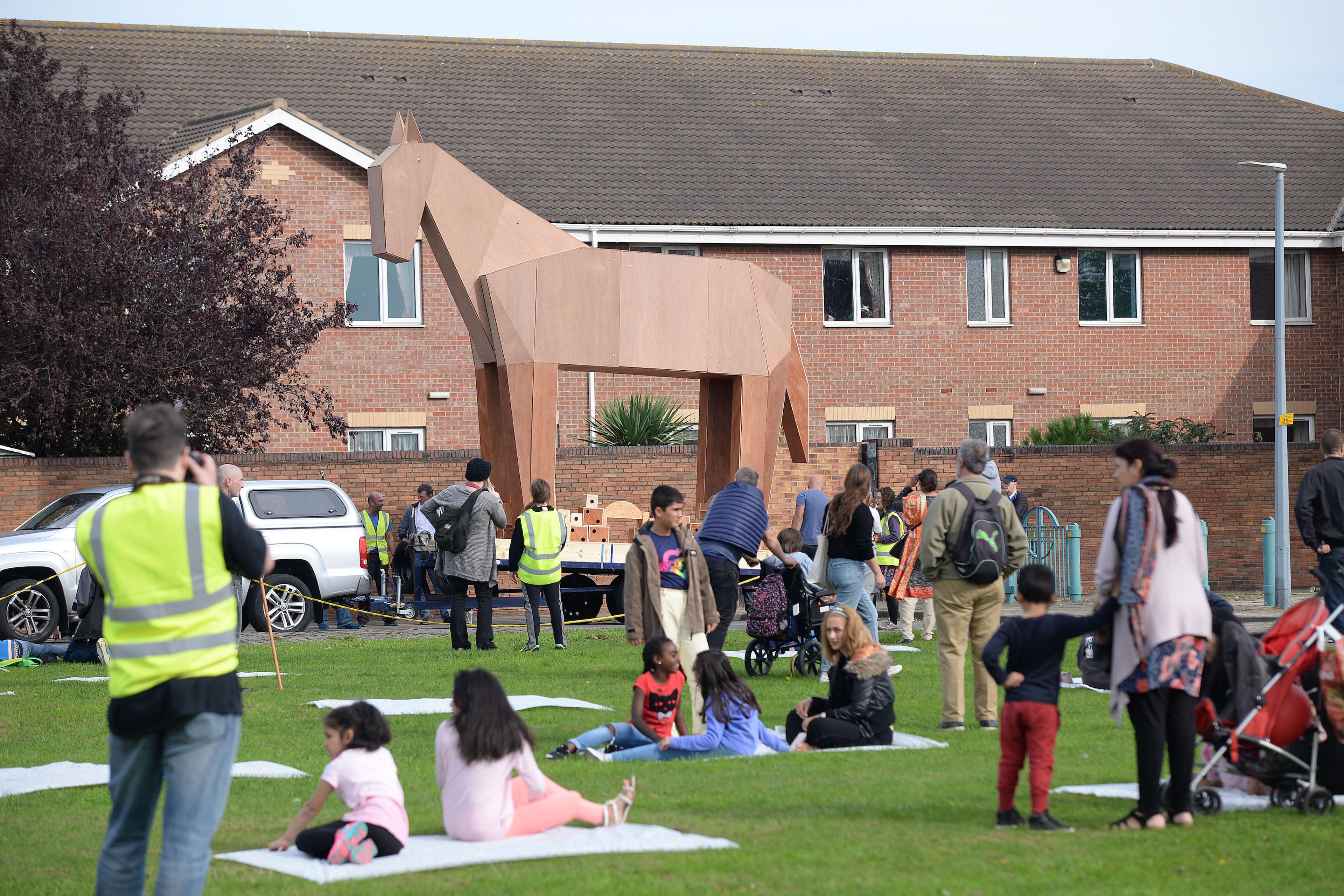 Isabel Lima, Gresham’s Wooden Horse (2017), commissioned by Middlesbrough Institute of Modern Art (MIMA) Courtesy MIMA