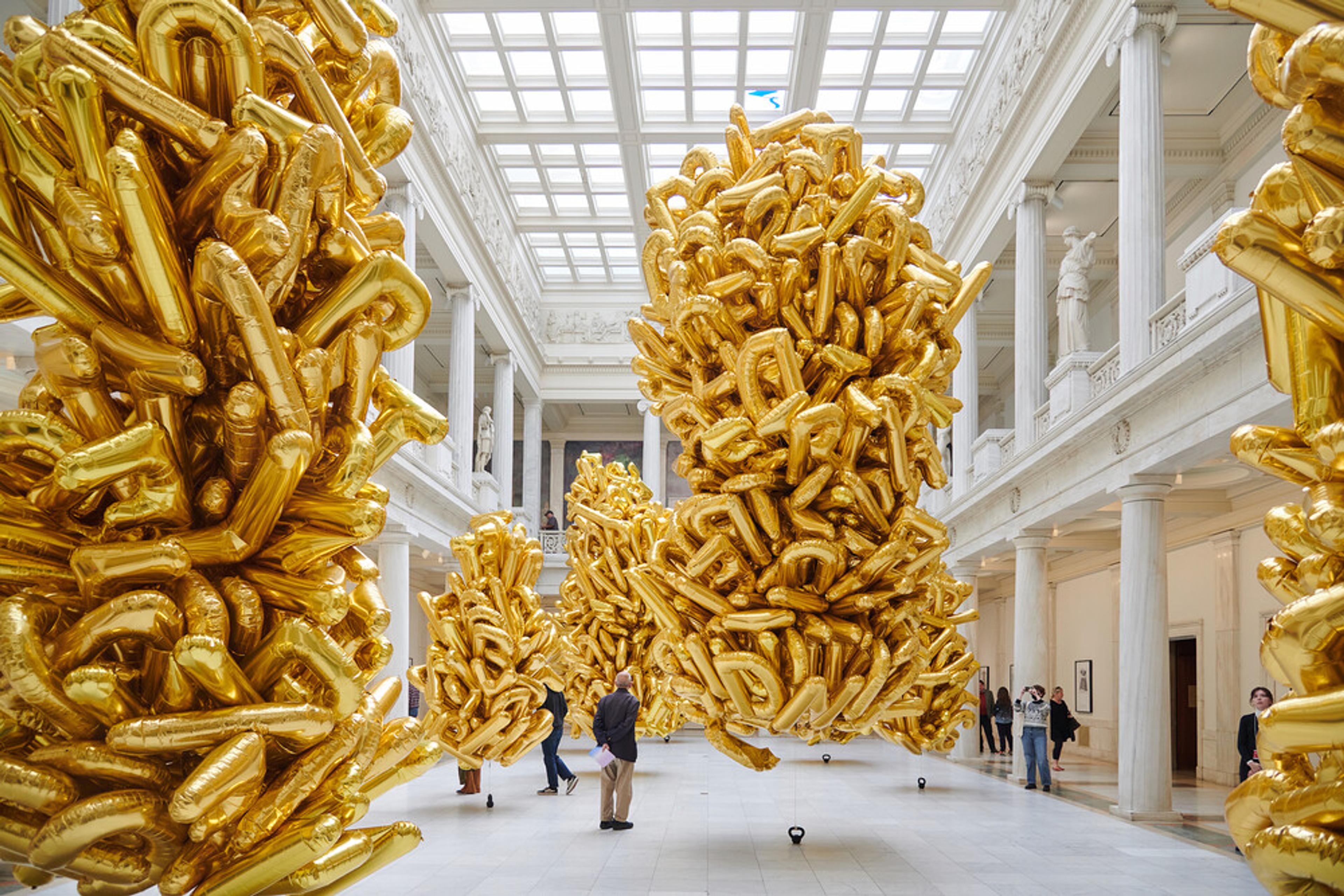 Installation view of Banu Cennetoğlu, right? , Carnegie Museum of Art, 2022 Courtesy the artist and Carnegie Museum of Art (Photo: Sean Eaton)