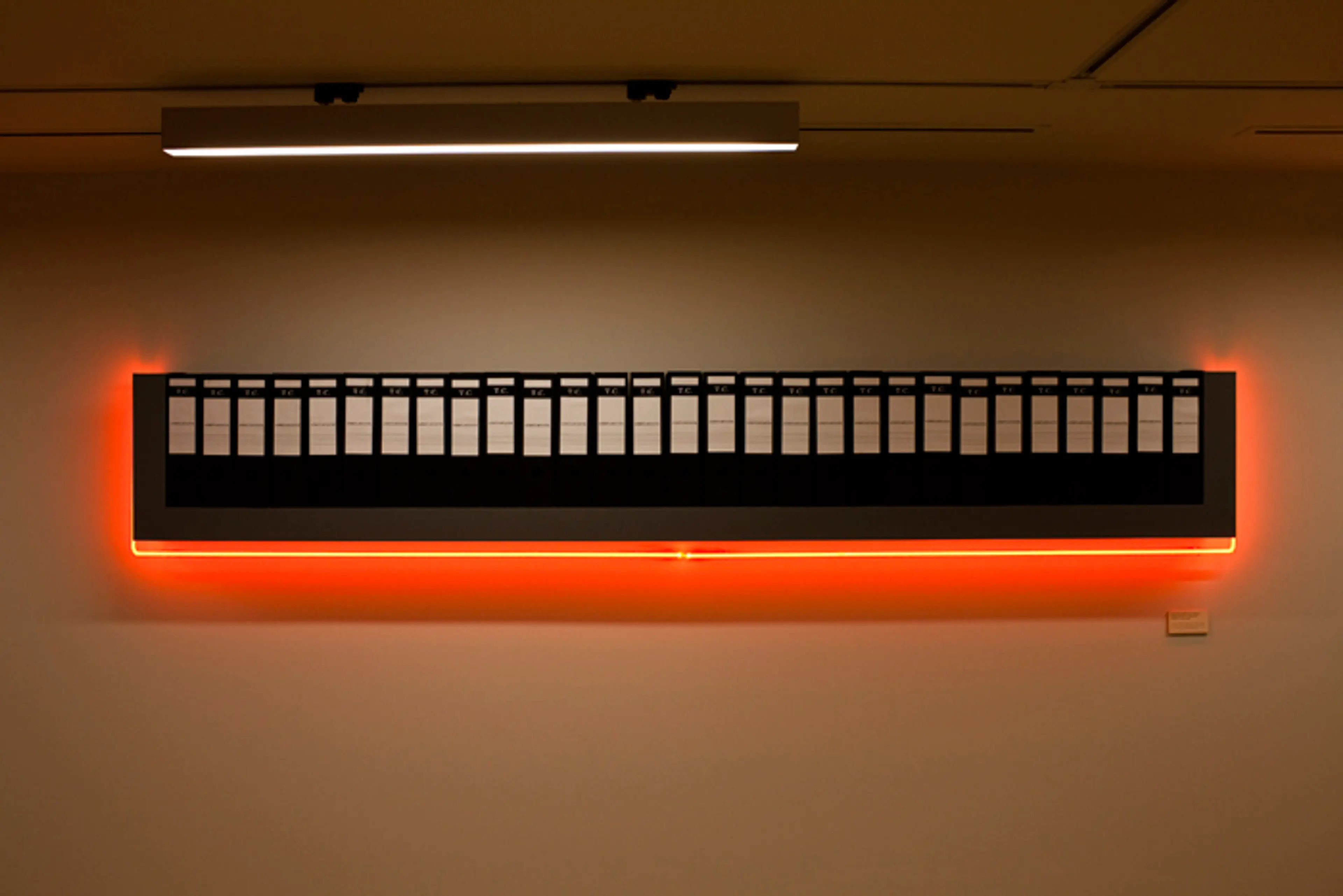 Emre Zeytinoğlu’s installation titled Devletin Belleği [Memory of the State] at SALT Ulus Fotoğraf: Cemil Batur Gökçeer (2013)