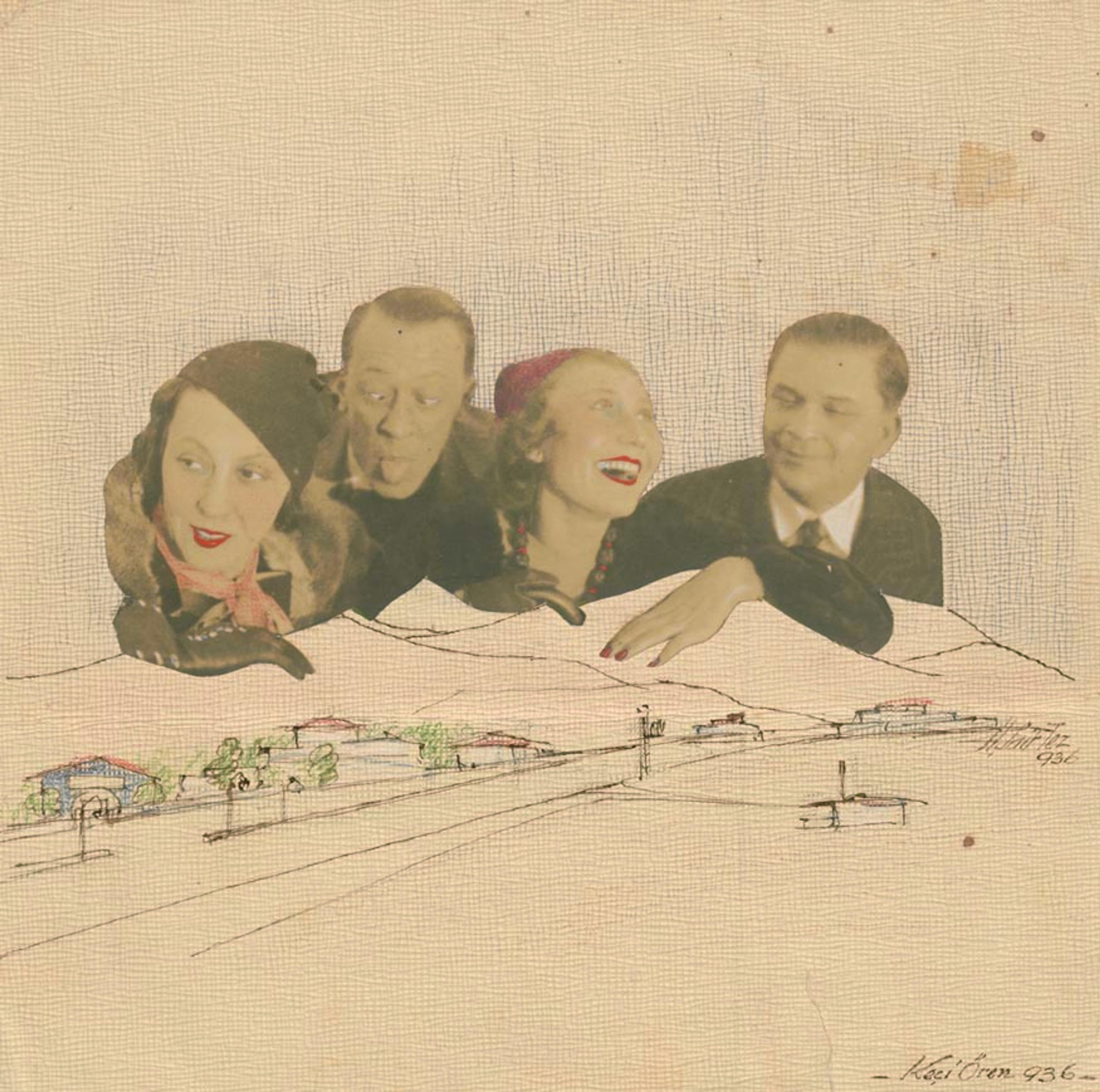 Said Bey’in oğlu Hakkı Tez tarafından yapılmış bir kolaj Keçiören, Ankara, 1936