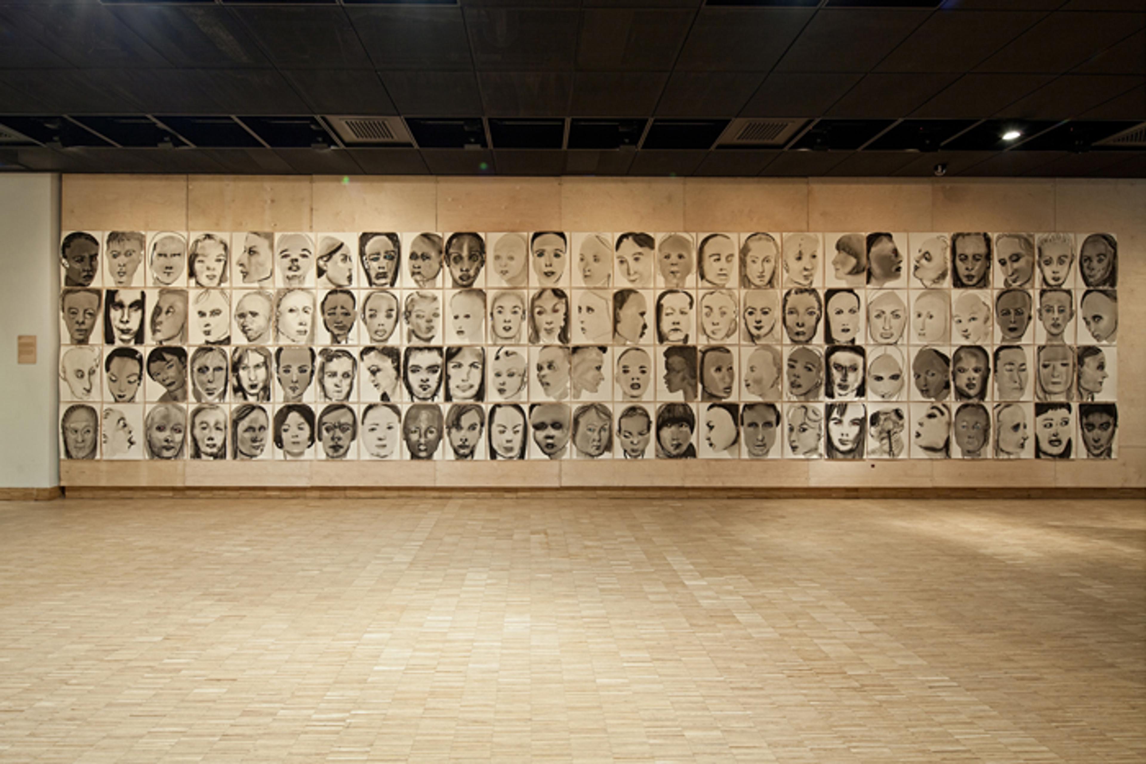 Marlene Dumas, Models , 1994 Installation view from İstanbul Eindhoven- SALTVanAbbe: Post ’89 (January 27 - April 6, 2012) Photo by Refik Anadol