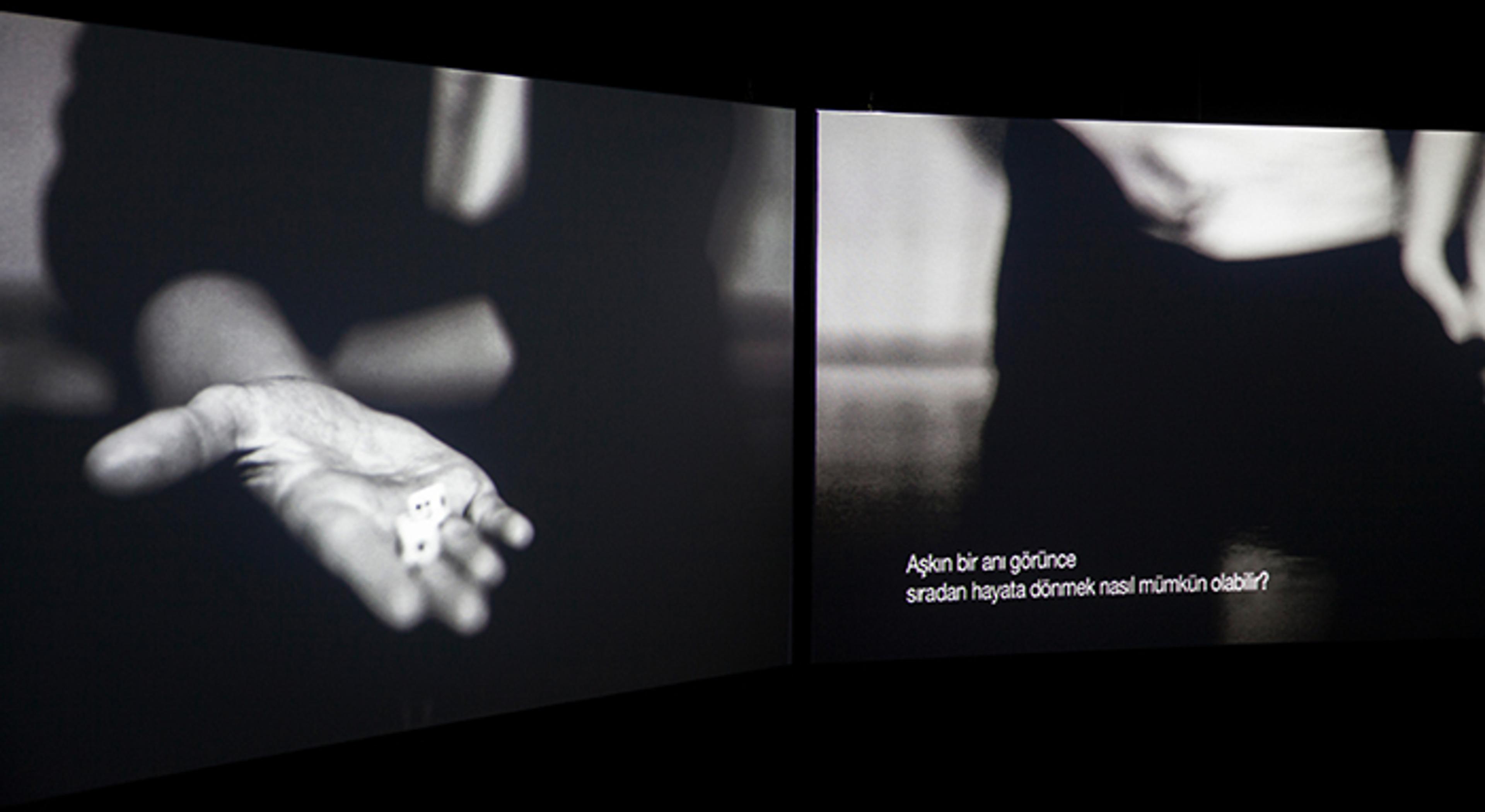 Installation view of Of dice and men (2011 ongoing) Photo: Barış Doğrusöz
