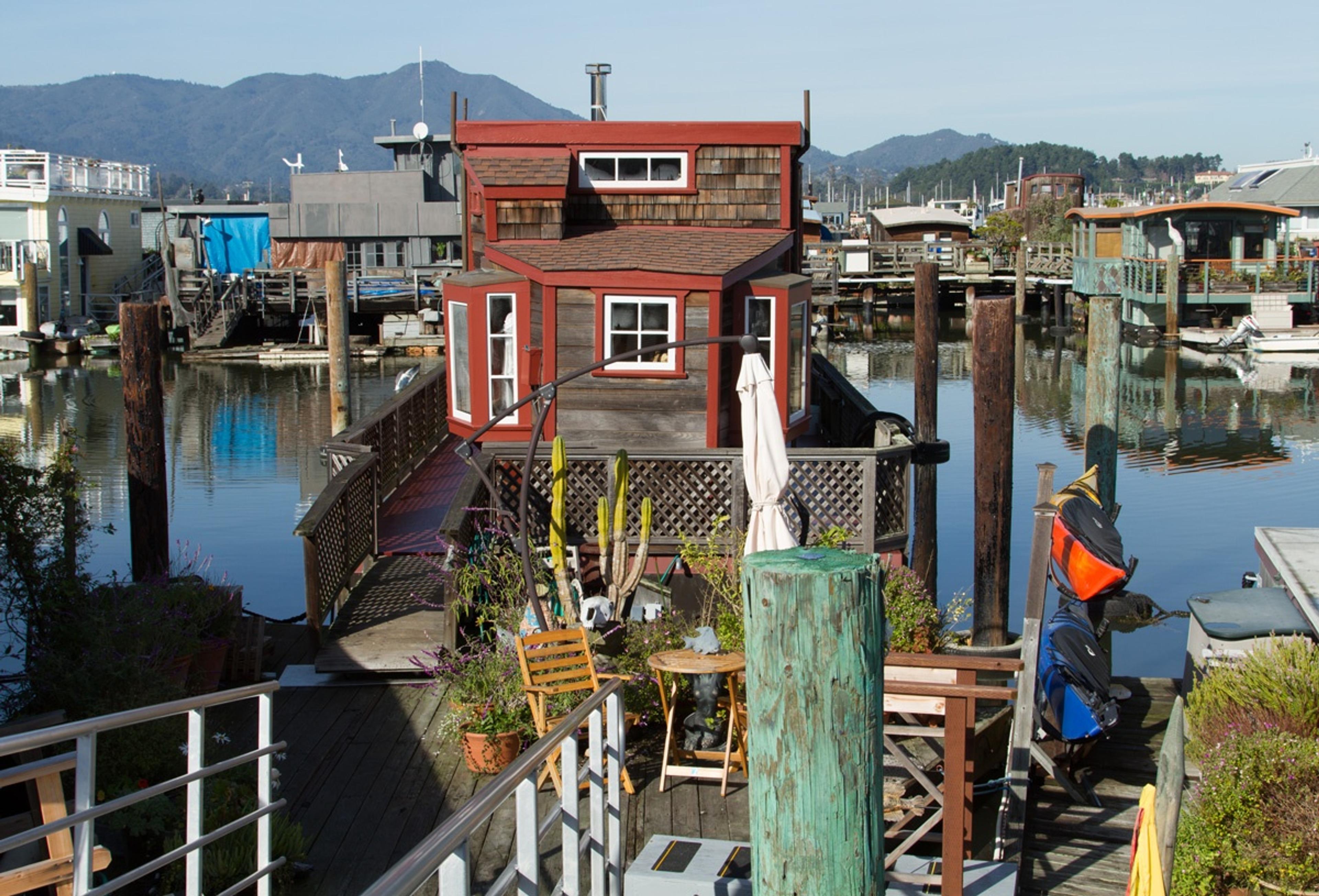 Houseboat Community in Sausalito, Marin County, California. Source: Wikipedia