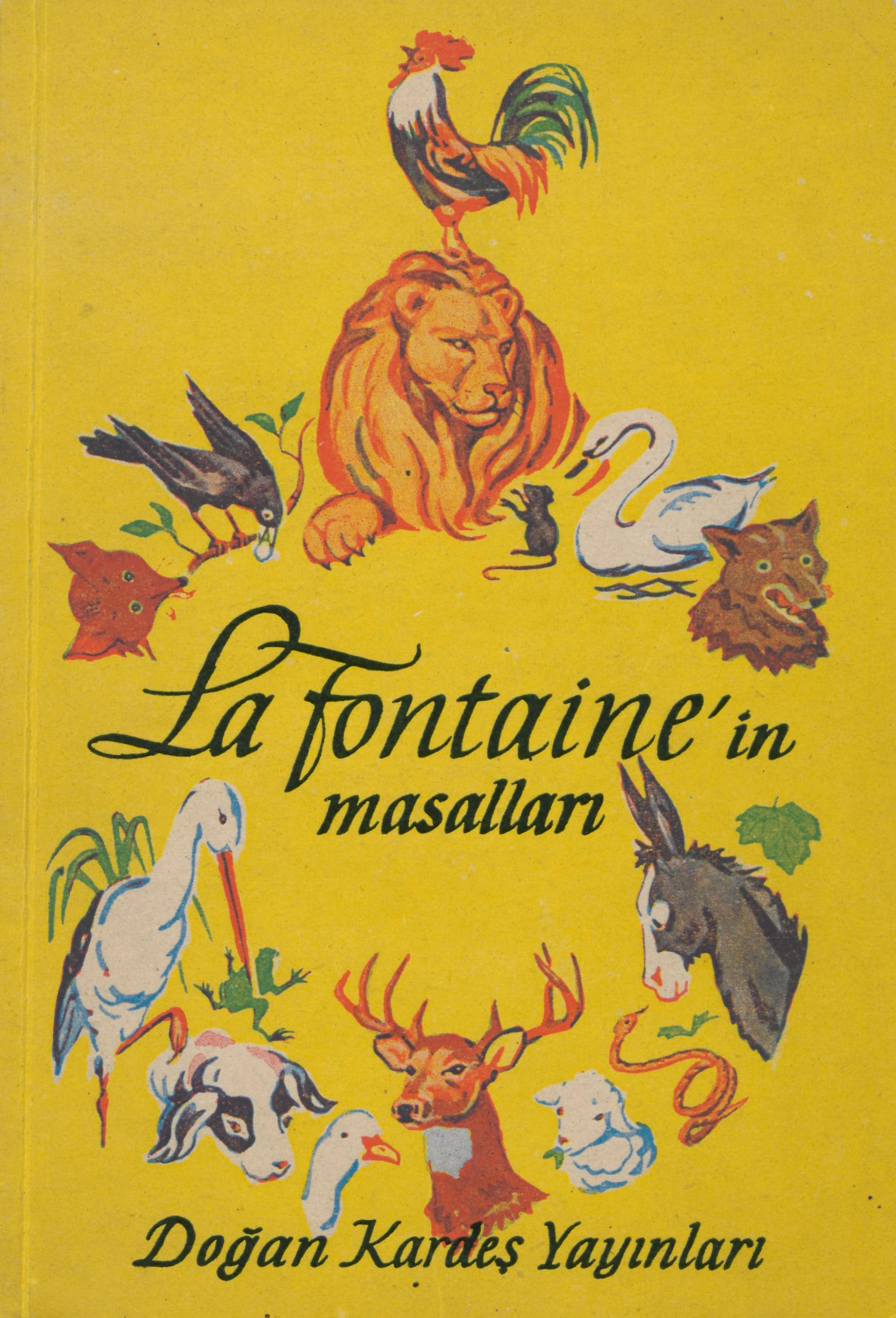 Sabiha Rüştü Bozcalı, La Fontaine’in masalları , kitap kapağı (1967) SALT Araştırma, Sabiha Rüştü Bozcalı Arşivi