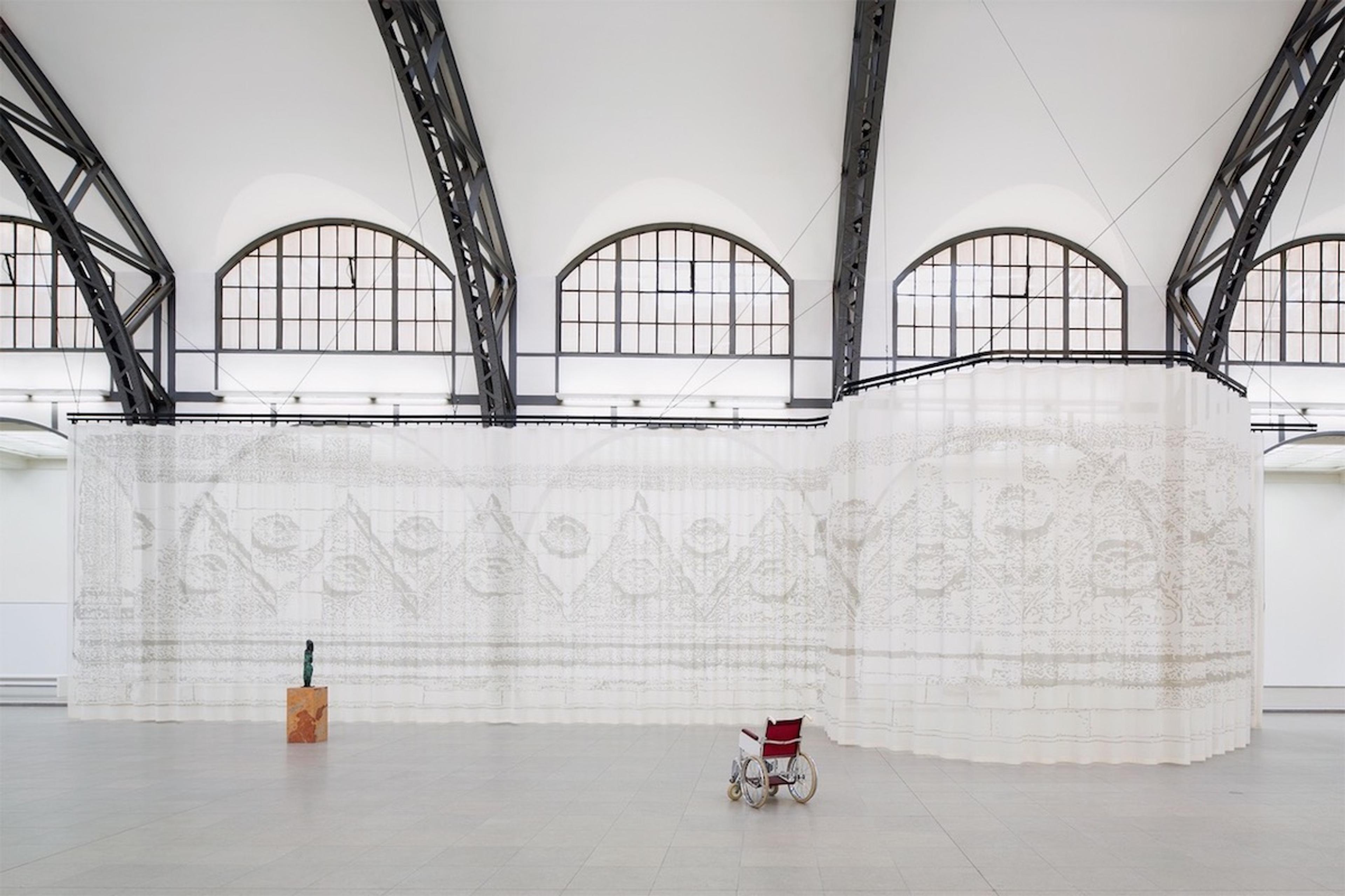 2014'te Berlin'deki Hamburger Bahnhof'ta düzenlenen Parergon sergisinden (Mariana Castillo Deball'in izniyle)