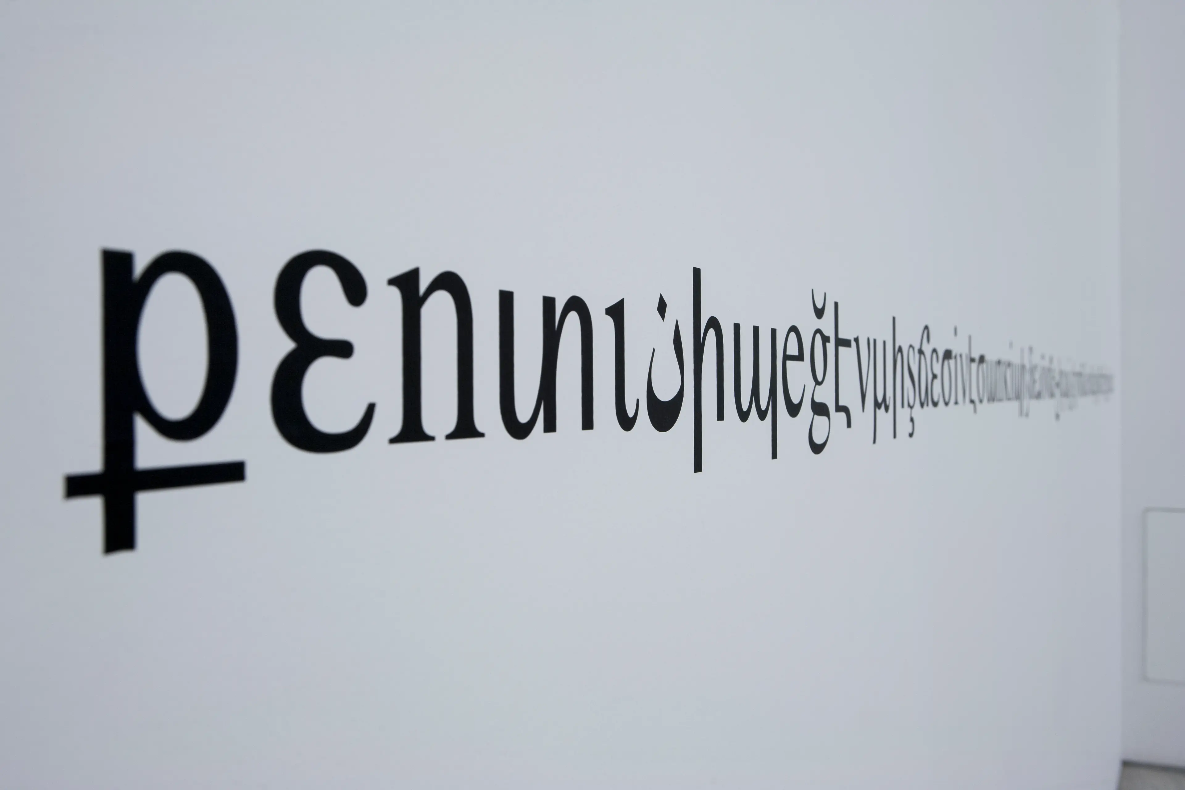 Dilek Winchester, Untitled (kendinibeğenmiş…) , 2012 Installation view: EMST Athens Photo: Marili Zarkou