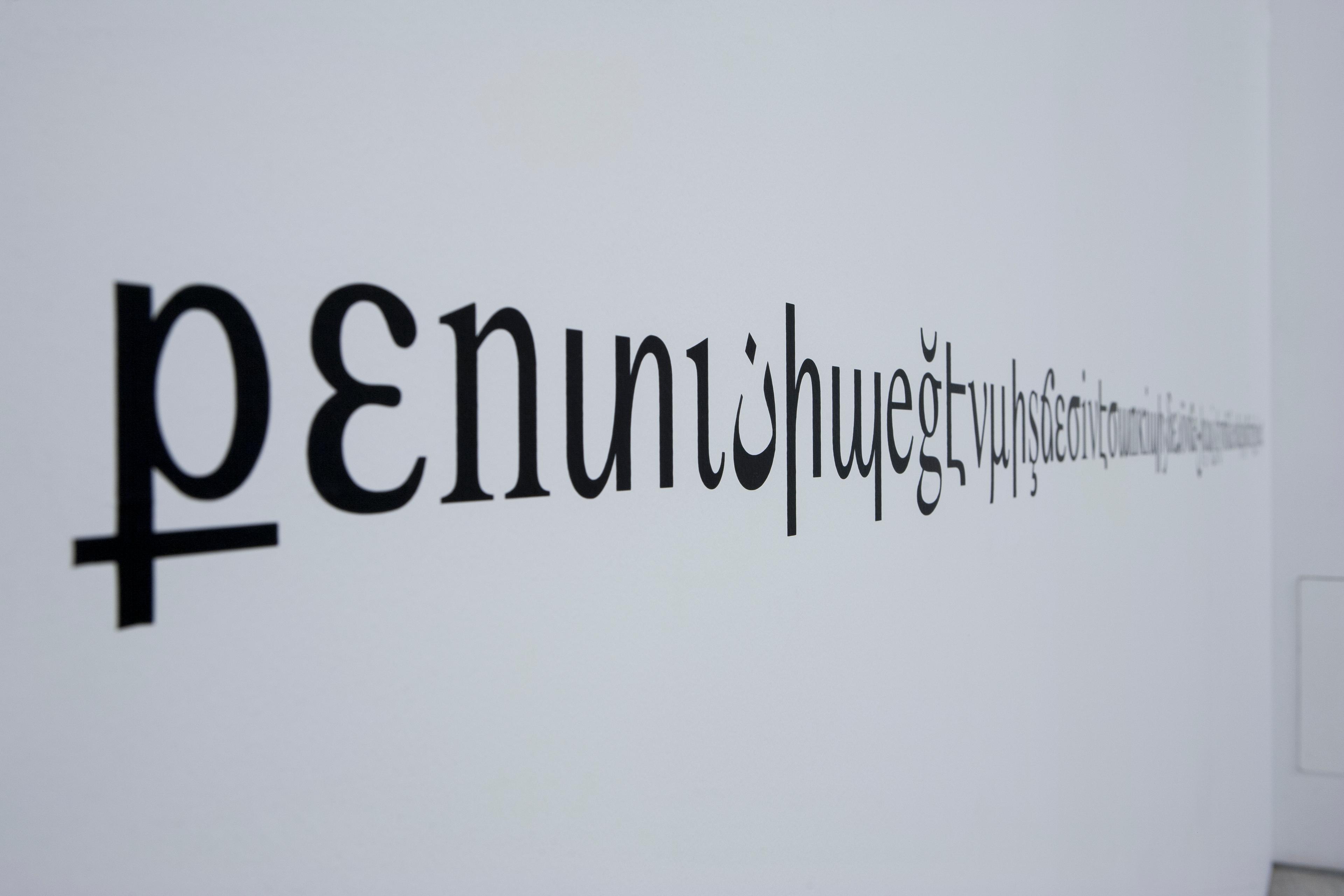 Dilek Winchester, Untitled (kendinibeğenmiş…) , 2012 Installation view: EMST Athens Photo: Marili Zarkou