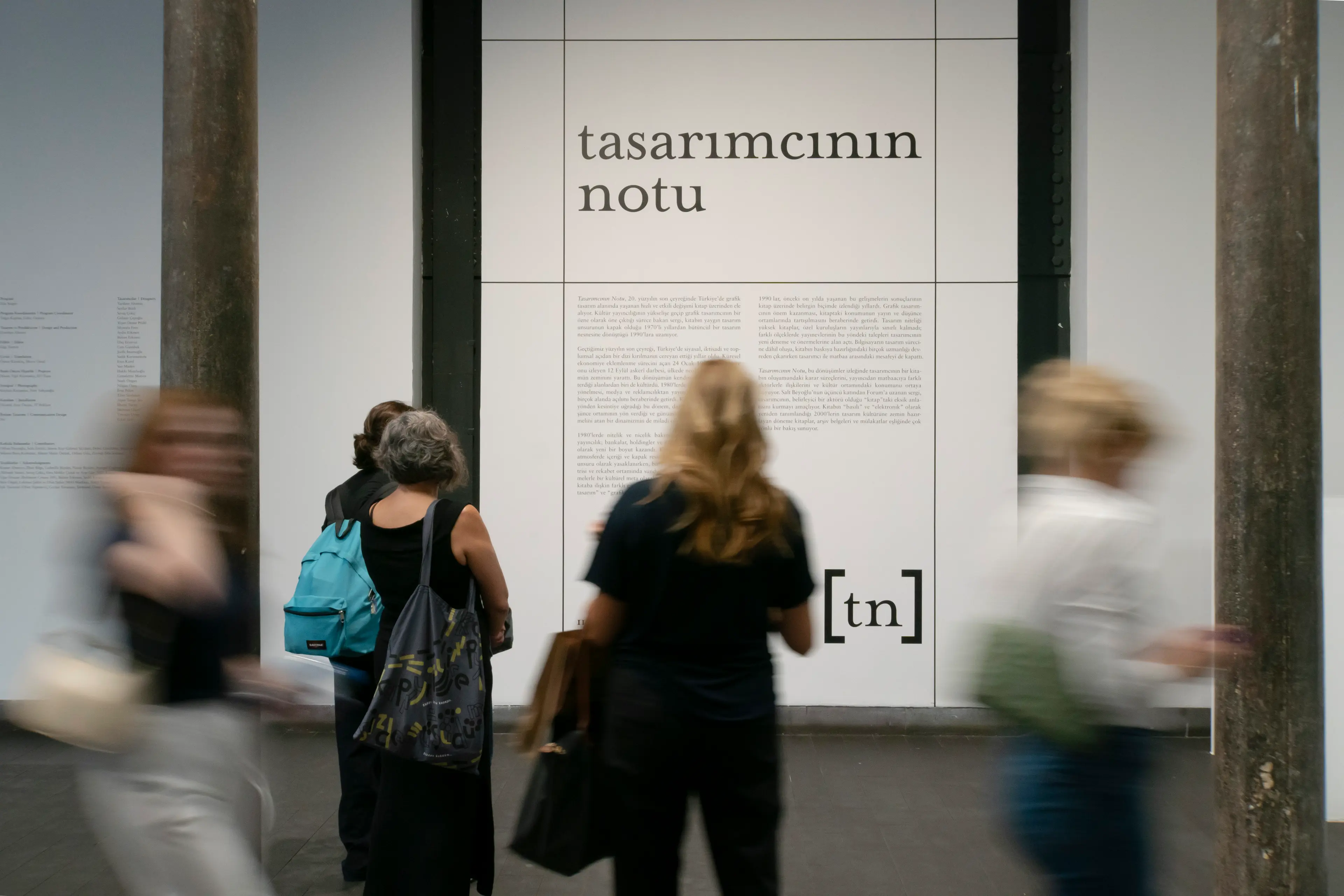 Tasarımcının Notu sergisinden görünüm, Salt Beyoğlu, 2024 Fotoğraf: Alâ Taleb (Salt)