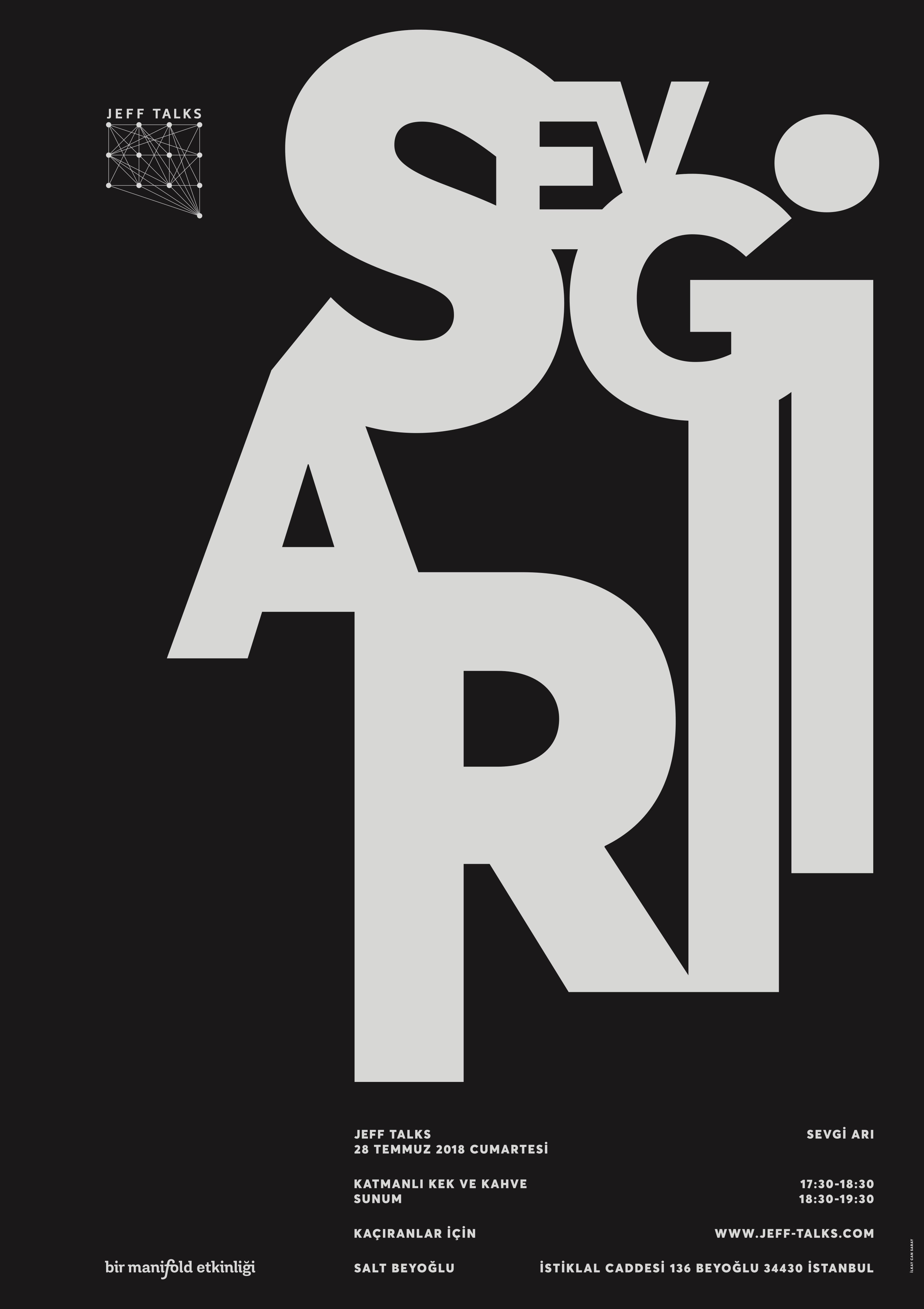 Afiş tasarımı: İlkay Can Saray