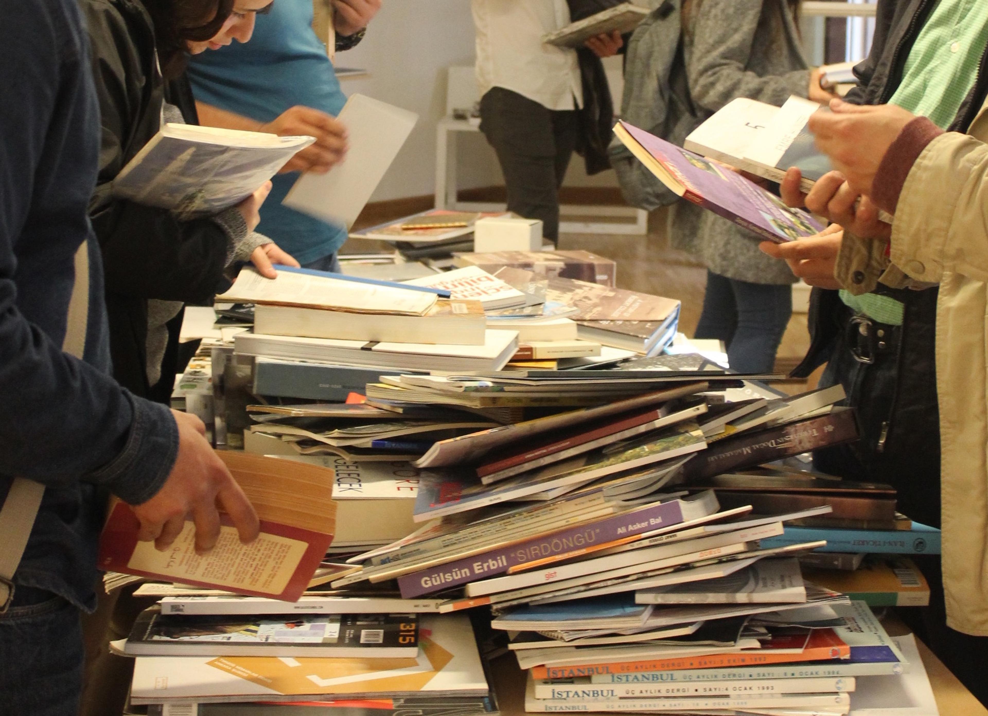Book exchange at SALT Ulus, October 2016