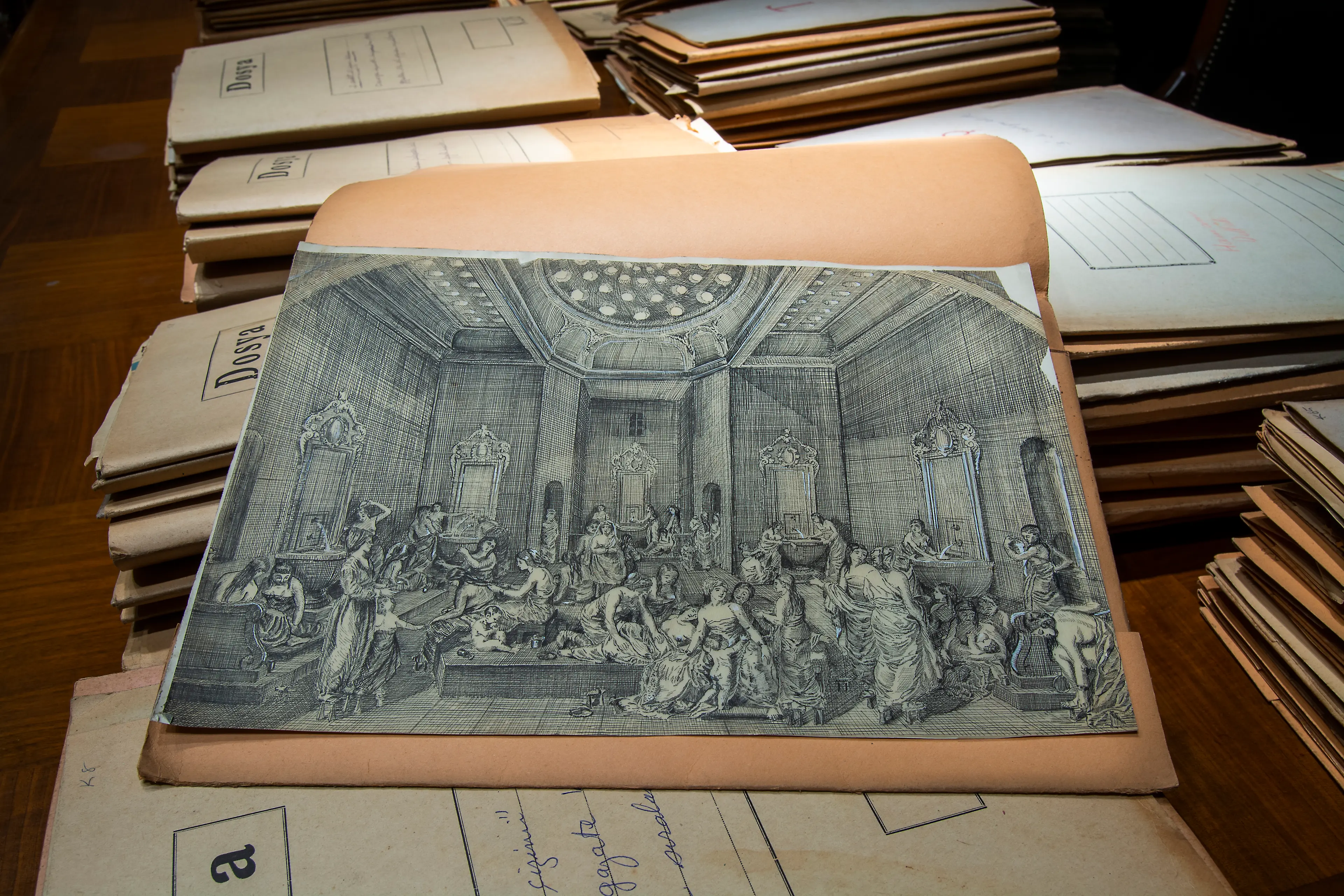 Reşad Ekrem Koçu and Istanbul Encyclopedia Archive, Salt Galata, 2018 Photo: Mustafa Hazneci