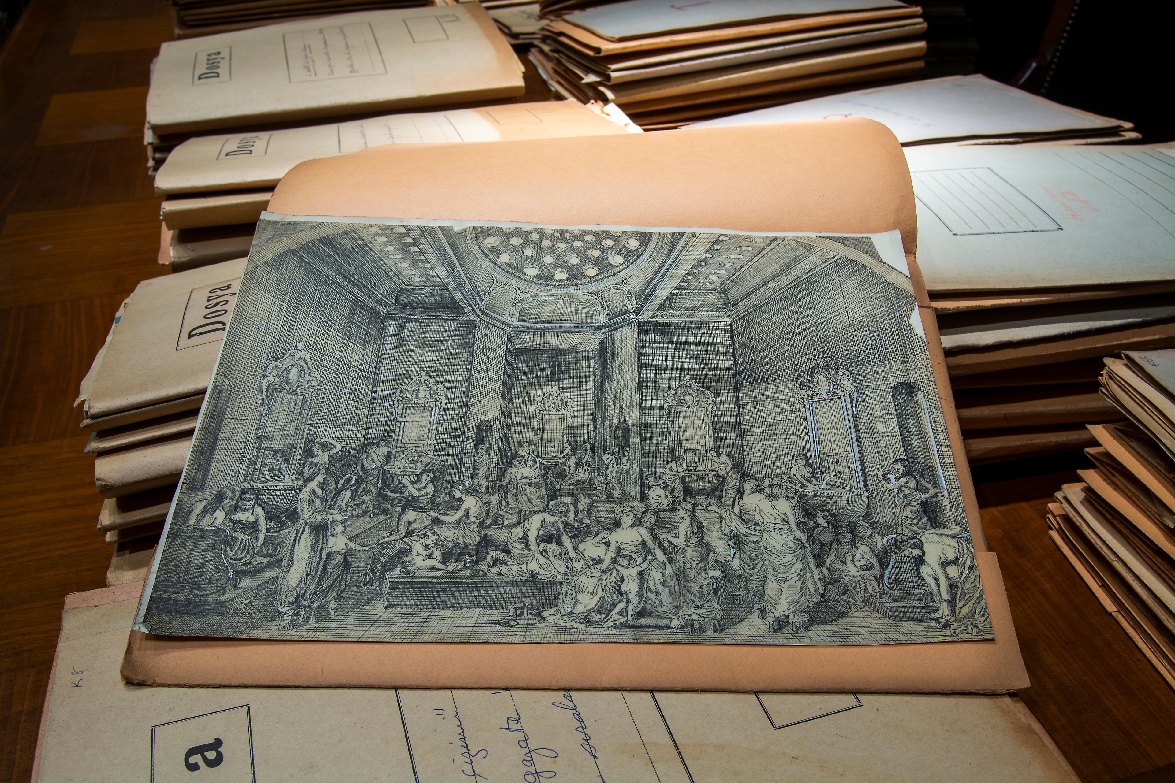 Reşad Ekrem Koçu and Istanbul Encyclopedia Archive, Salt Galata, 2018 Photo: Mustafa Hazneci