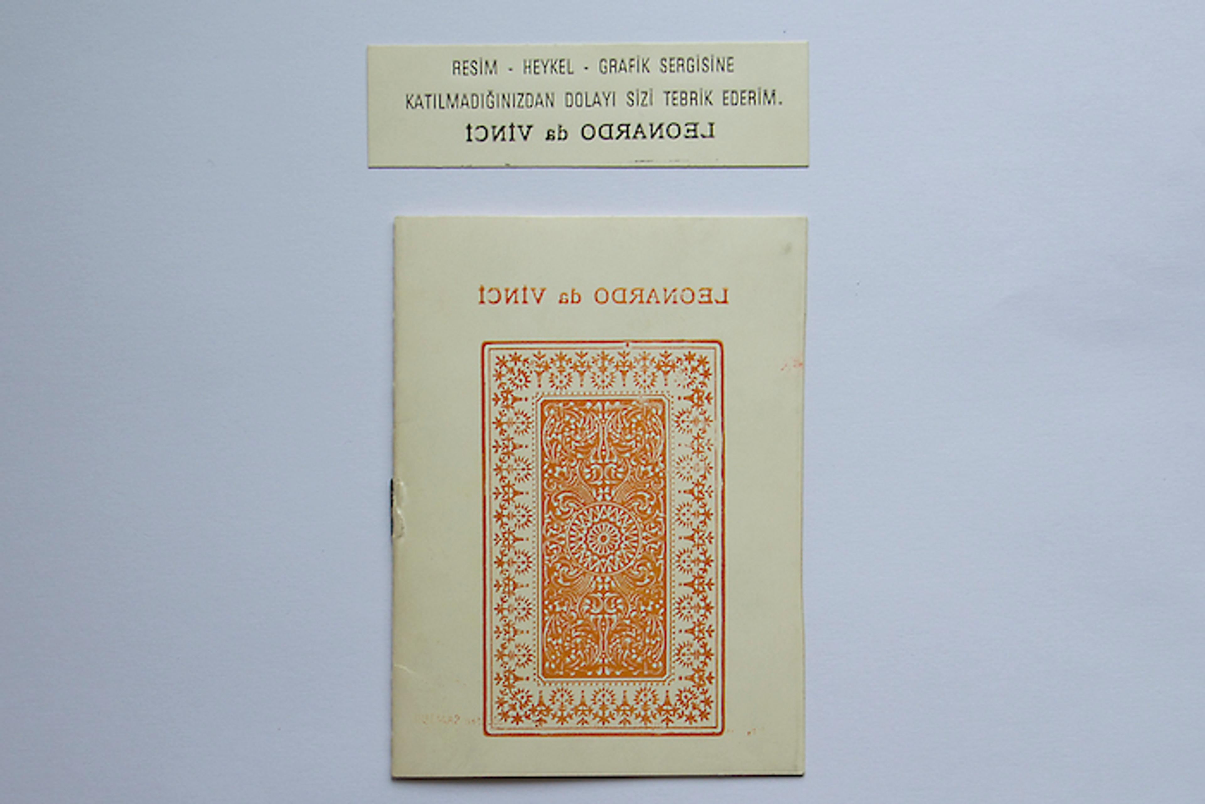 Leonardo da Vinci , 1976 (sanatçı kitabı) SALT Araştırma, İsmail Saray Arşivi