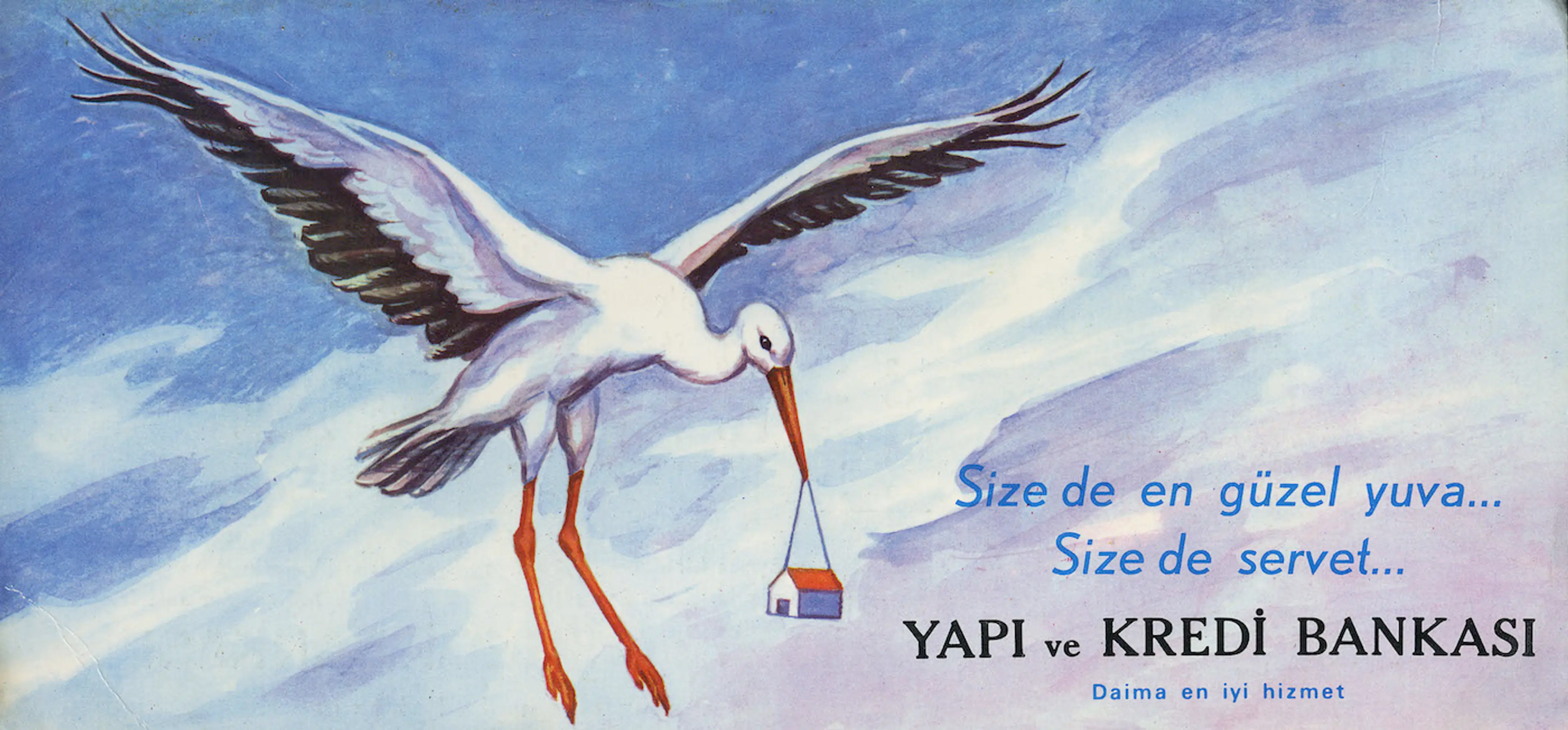 Sabiha Rüştü Bozcalı, Advertisement for Yapı ve Kredi Bankası (1968) Gökhan Akçura Archive