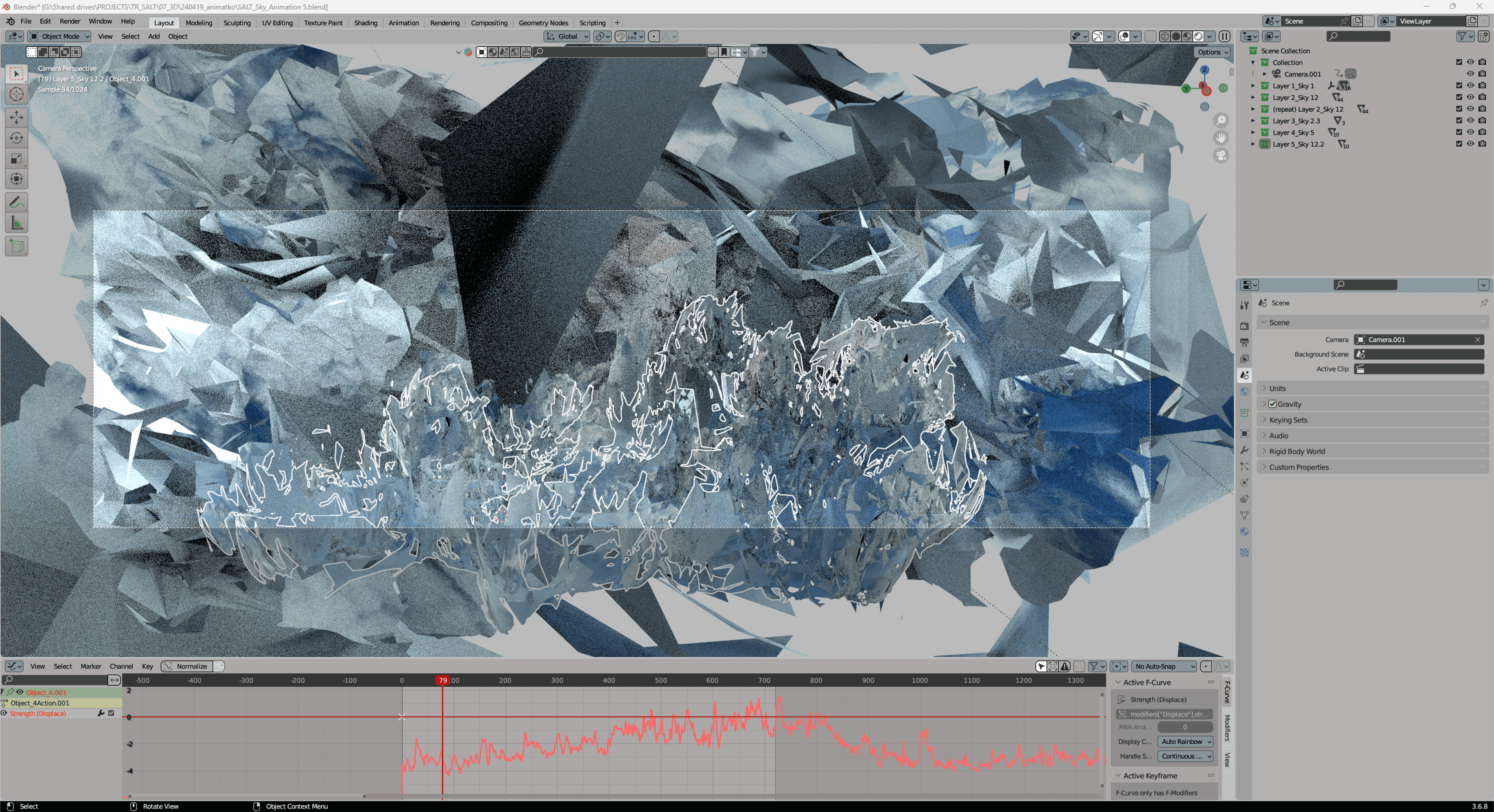 Still from the video featured in Notes on Air Courtesy 2050+
