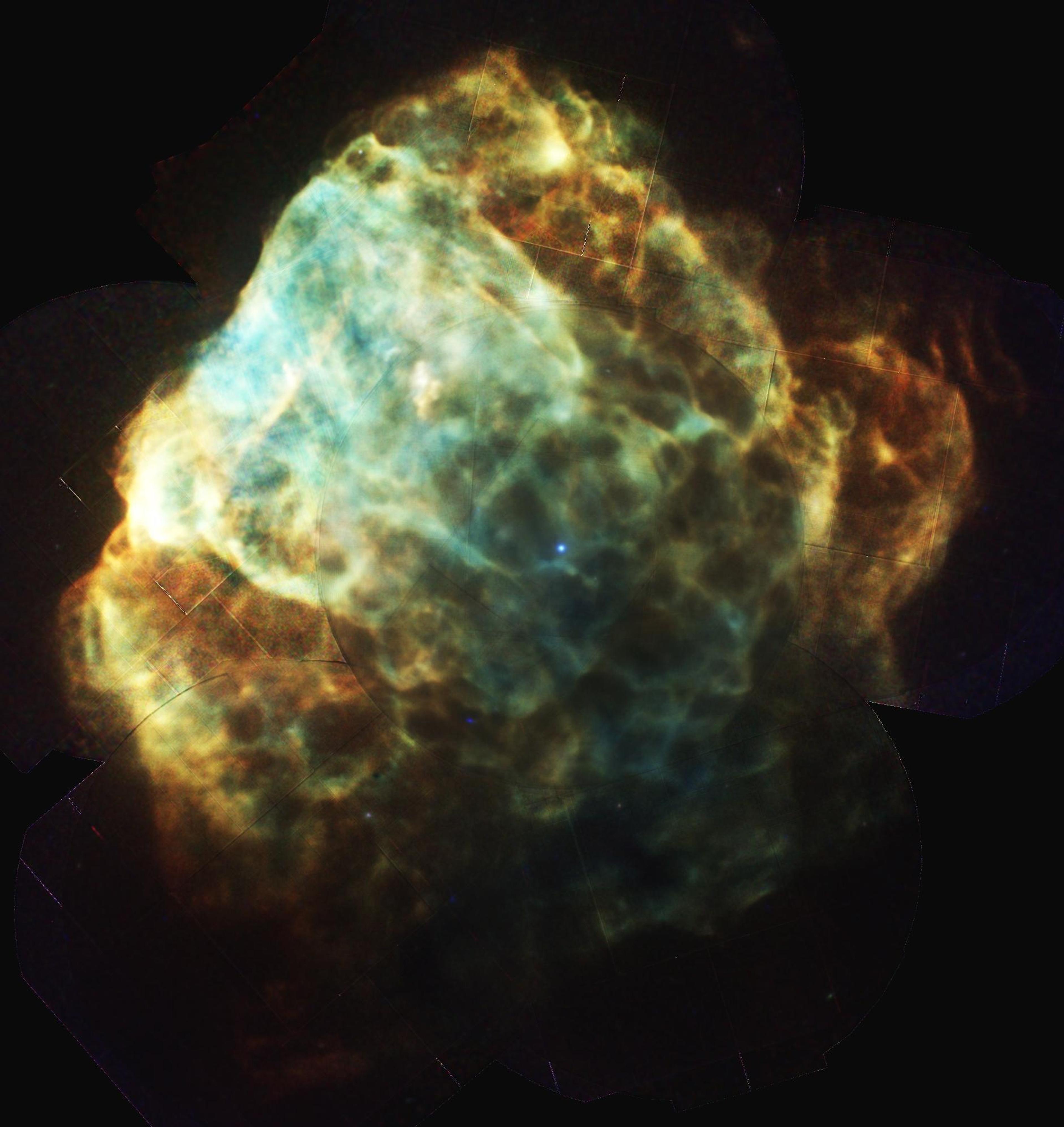 Full view of Puppis A in X-rays, April 29, 2013 ©NASA on the Commons
