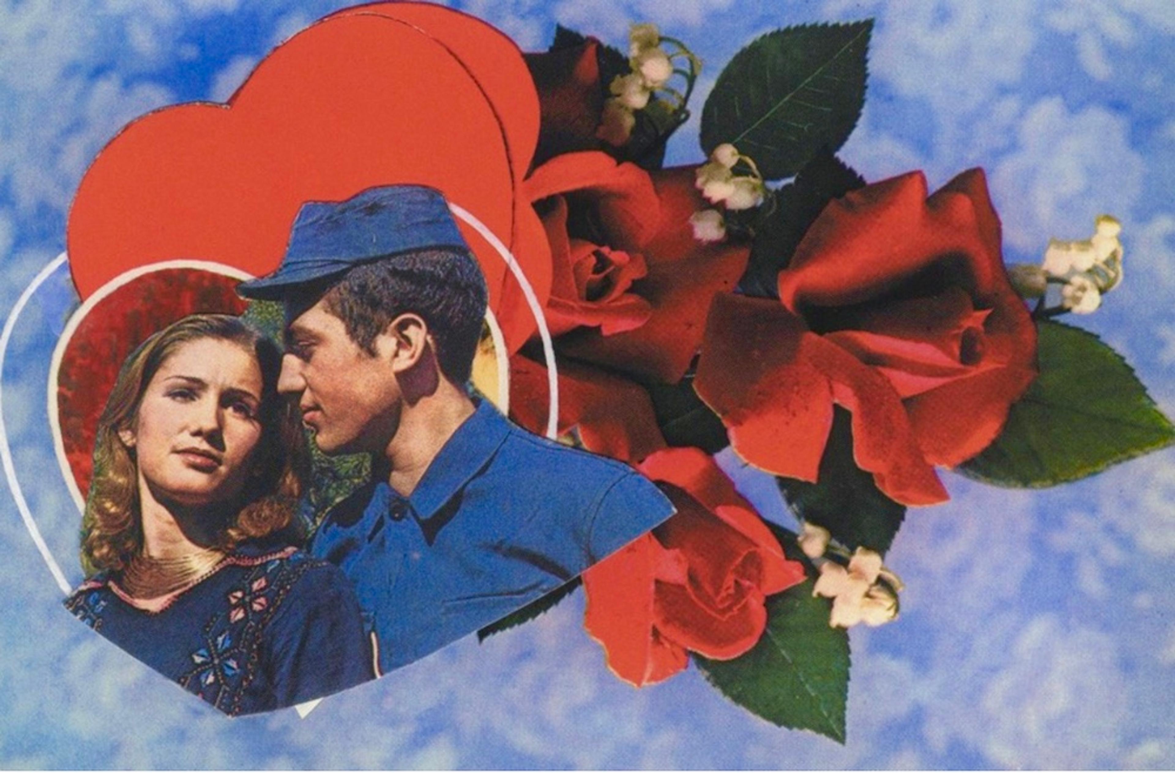 Nur Koçak, a postcard from the series Müdahale Edilmiş Kartpostallar [Manipulated Postcards], 1981 Courtesy the artist