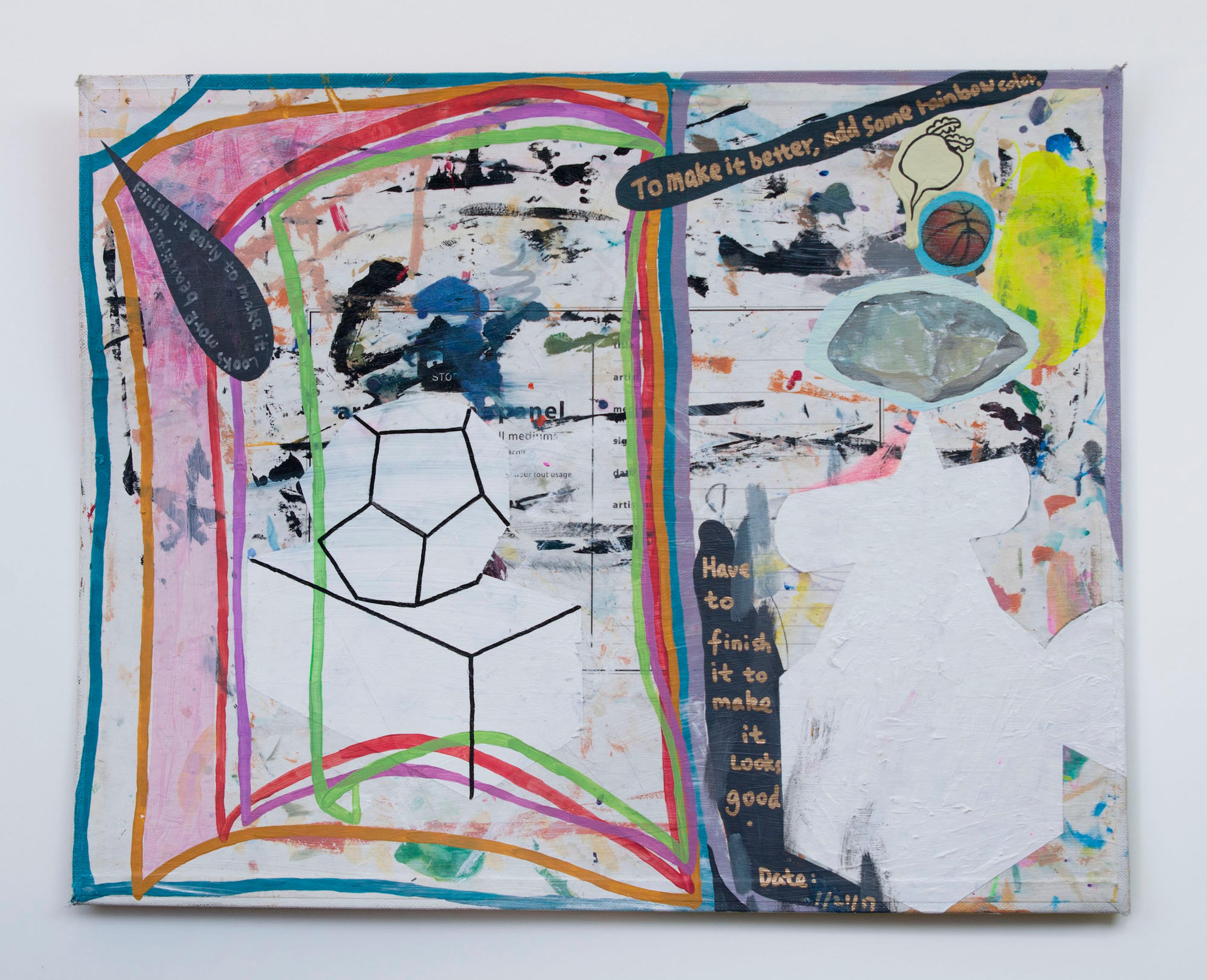 John Ziqiang Wu: Learning Art and Art Learning Society [Sanat Öğrenimi ve Sanat Öğrenen Toplum] kitabından How to Make It Better [Bir Resmi Güzelleştirmek], 2017. John Ziqiang Wu’nun izniyle.