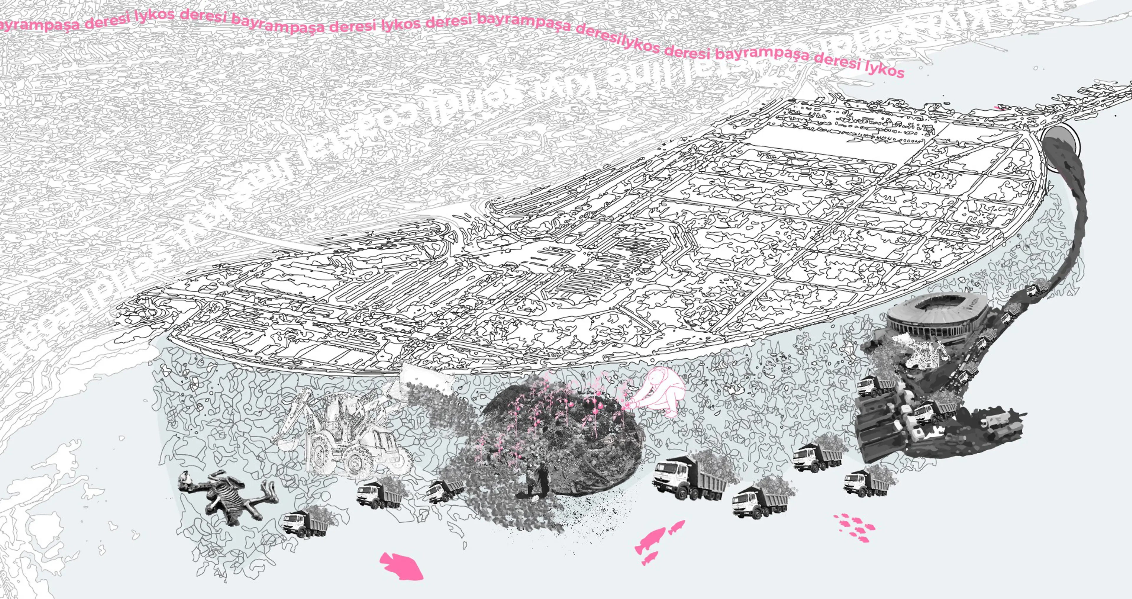 Yenikapı Dolgu Alanının Metabolizması, 2024 MEF Üniversitesi’nde Dr. Esra Sert yürütücülüğünde devam eden “İstanbul’un Metabolizmasının İnteraktif Haritalanması” adlı BAP Projesi kapsamında üretilmiştir.