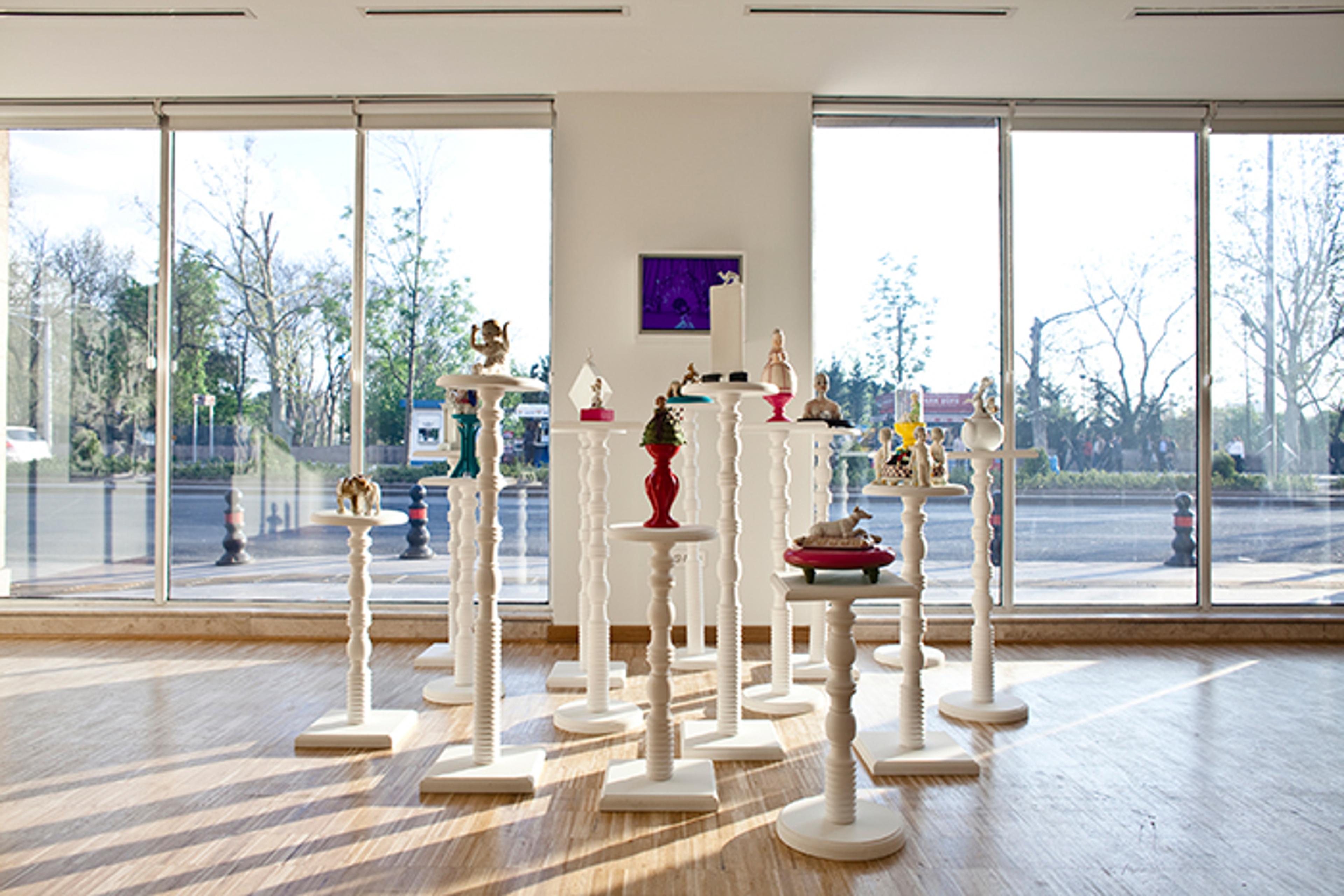 Gülsün Karamustafa, The Monument and the Child (2010), installation view from A Promised Exhibition , SALT Ulus, 2014 Photo: Cemil Batur Gökçeer