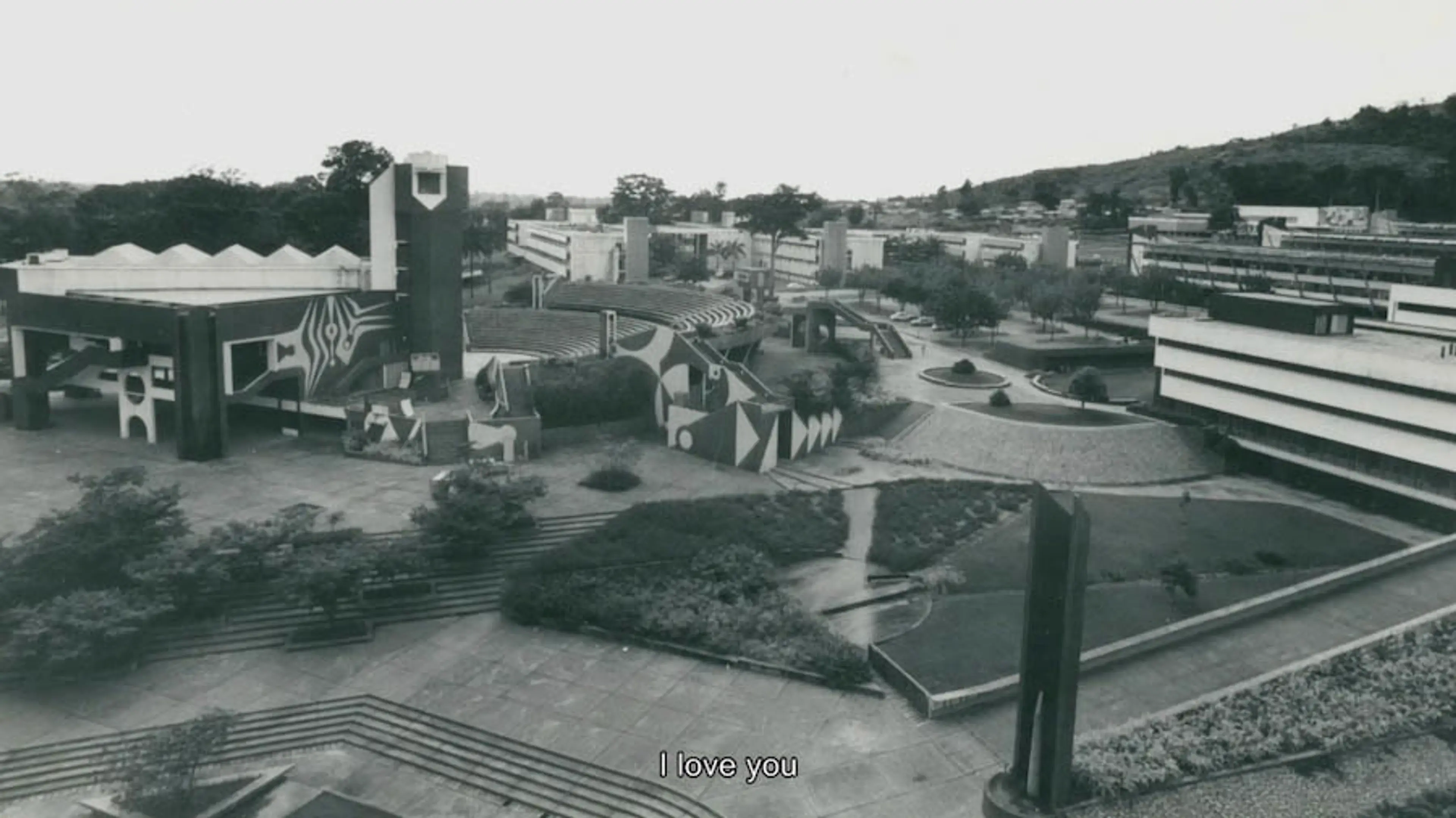Still from Scenes from the Most Beautiful Campus in Africa (2019) with the courtesy Zvi Efrat
