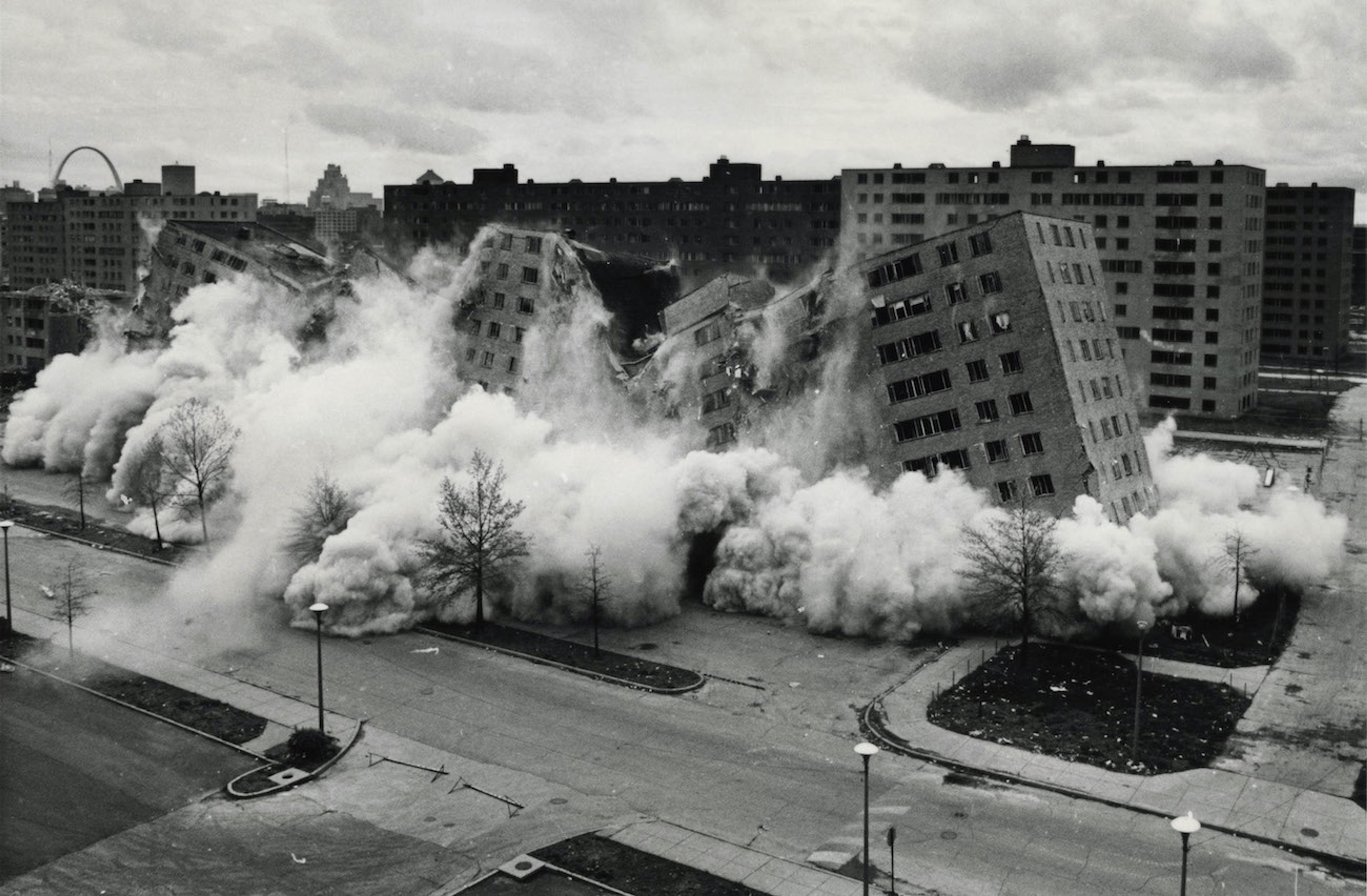 Still from The Pruitt-Igoe Myth (2011) ©Unicorn Stencil Documentary Films (Photo: St. Louis Post-Dispatch)