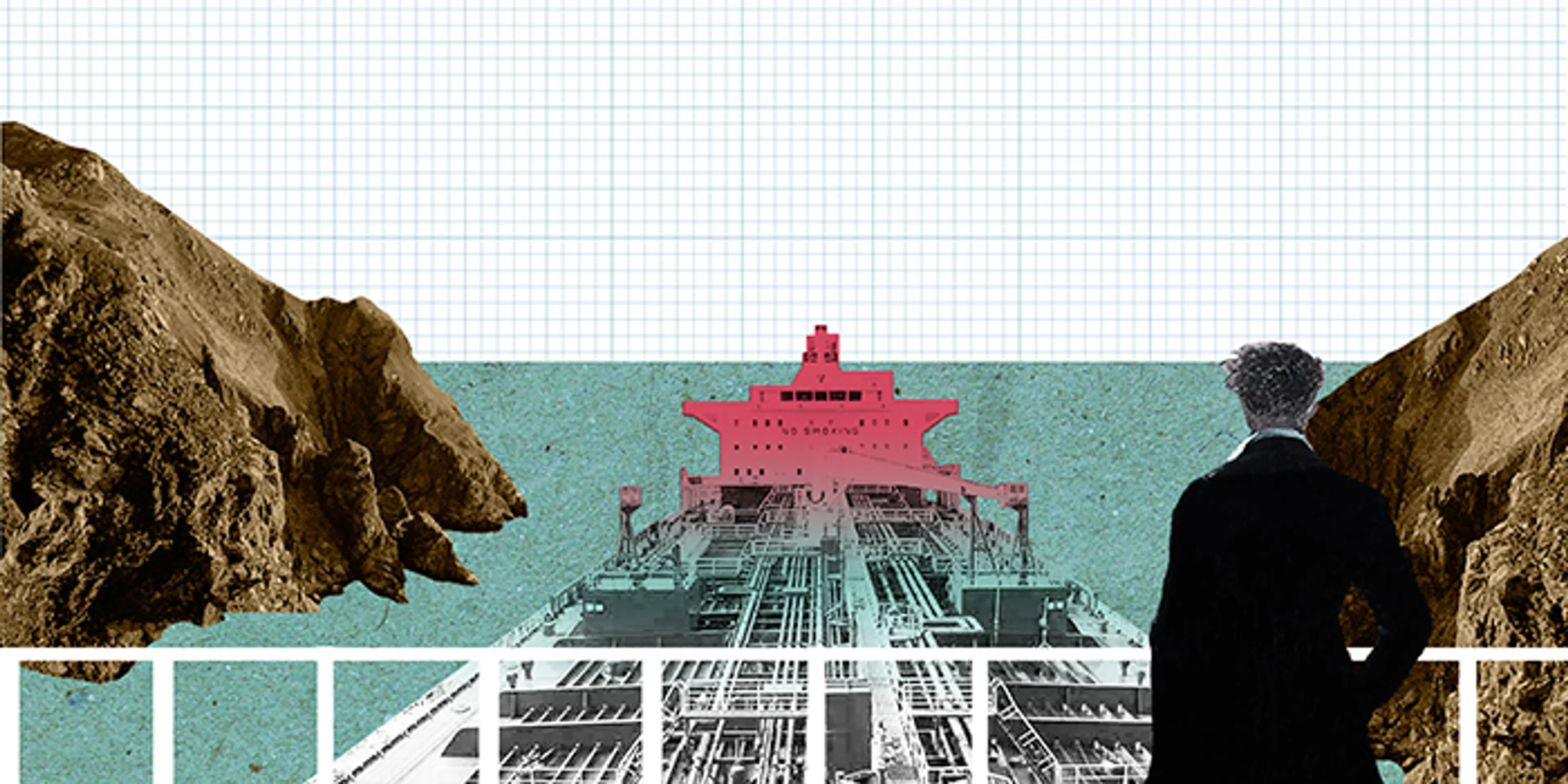 WANDERER ABOVE THE TANKER Still from the silent film Courtesy Neyran Turan