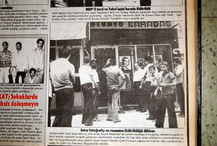 Bursa Hakimiyet Newspaper                                                                                                                                                                                                                                       Takımın fotoğrafçısı Cemal Karadağ’ın ölümüne ilişkin olarak <i>Bursa Hakimiyet Gazetesi</i>’nde yayımlanan haber (01.08.1980)