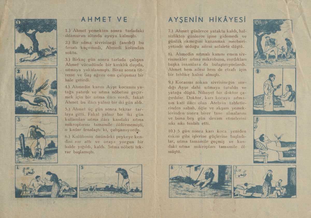17 Bayer Markal Atebrin Stma Hapna Ait Brosur Tarihsiz Alaeddin Kral Basmevi Bayer markalı Atebrin sıtma hapına ait broşür, Alâeddin Kıral Basımevi, tarihsiz <br /><br />