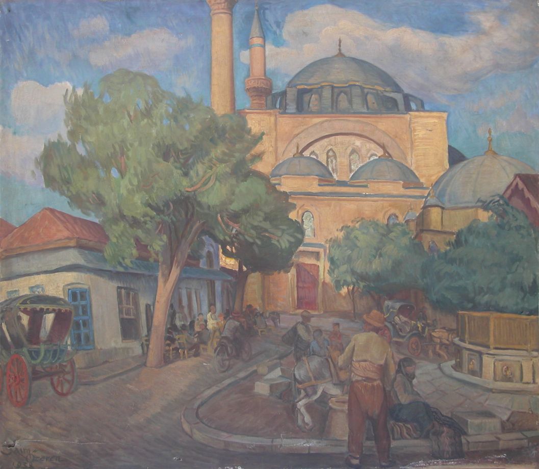 1 Saim Ozeren Saim Özeren, <i>Selimiye Önü</i>, Konya, 1938
Harita Genel Müdürlüğü Haritacılık Müzesi
