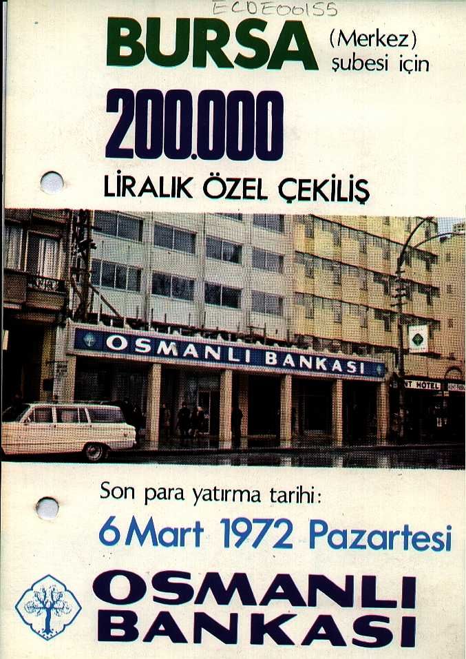 9 1 Osmanlı Bankası’nın 1970’lerden 2000’lere kadar kullandığı bina <br />
Salt Araştırma, Osmanlı Bankası Arşivi<br />
