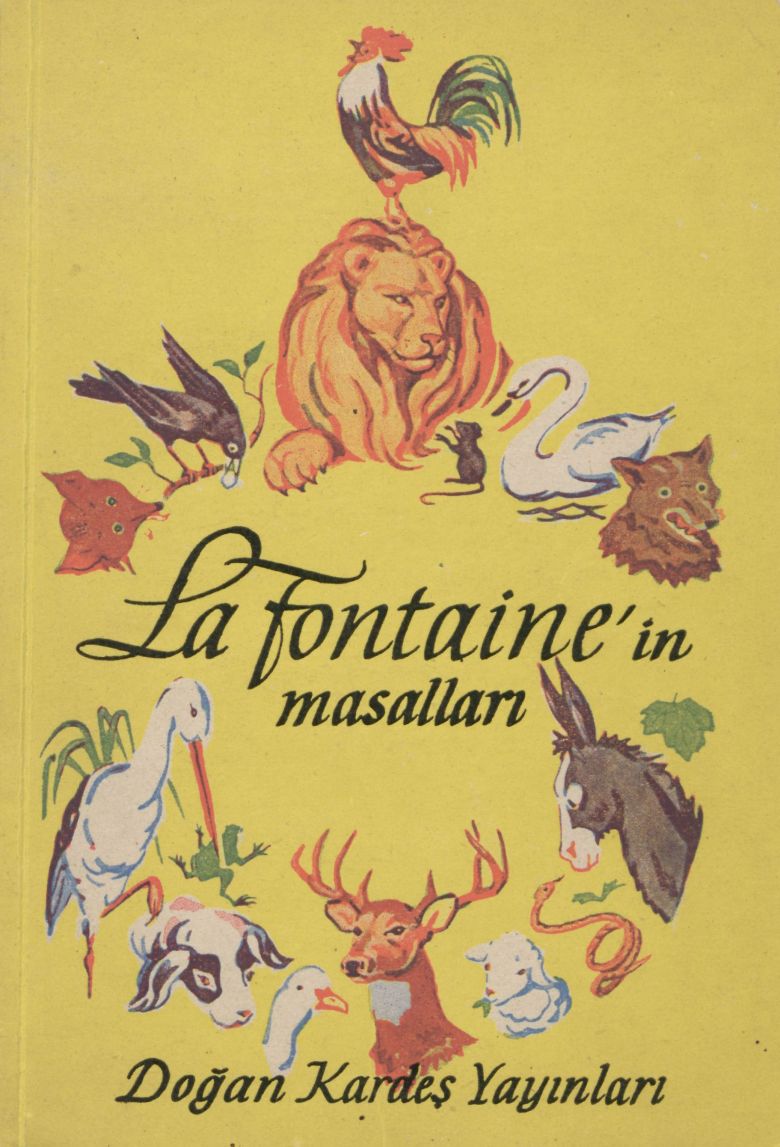 Sabiha Rüştü Bozcalı, La Fontaine’in masalları, book cover (1967) Sabiha Rüştü Bozcalı, <i>La Fontaine’in masalları</i>, kitap kapağı (1967)
SALT Araştırma, Sabiha Rüştü Bozcalı Arşivi