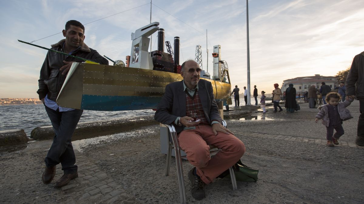 Antonio Cosentino Antonio Cosentino, <i>Marmara’dan Kaçış: Stelyanos Hrisopulos Gemisi</i>, 2013
Fotoğraf: Tuğçe Şenoğul (2013)